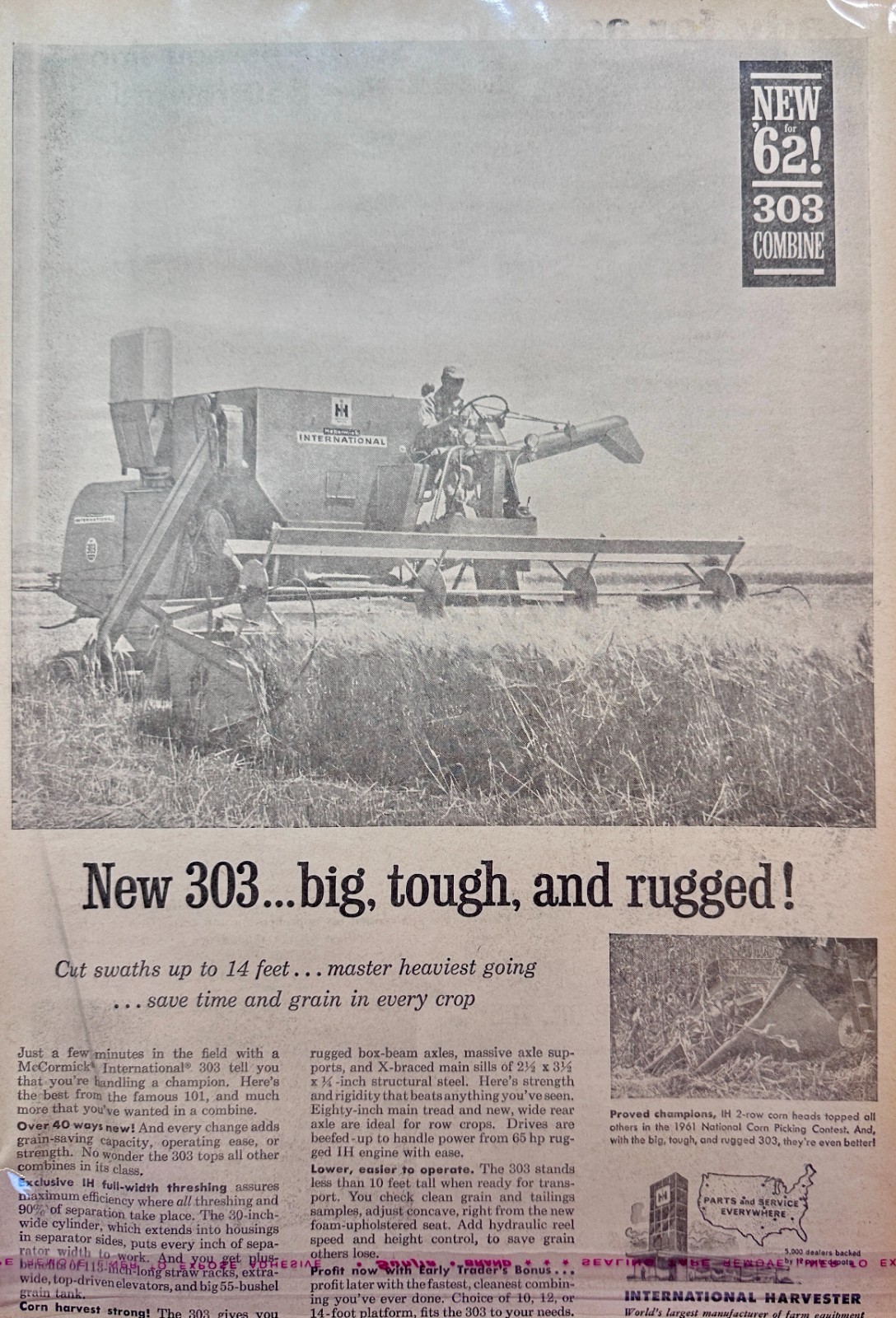 Lot of (6) McCormick International Farm Equipment Ad Early 60&rsquo;s #5090 set