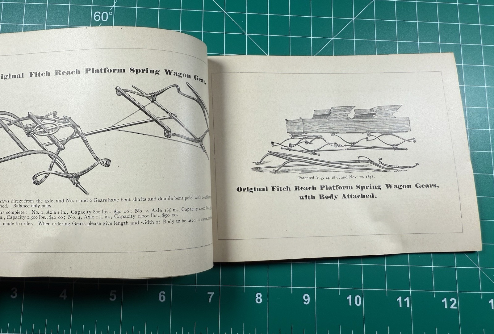 Vintage Antique Fitch Wagon & Gears Tractor Flyer Brochure Rome, Ny Duplex