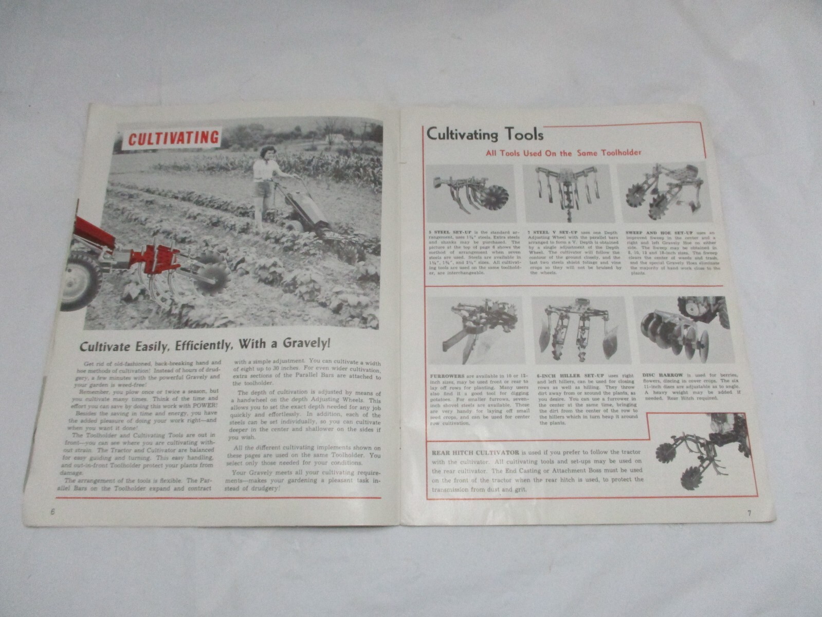 1953 Gravely Power Equipment Catalog Lawn Garden Farm Equipment