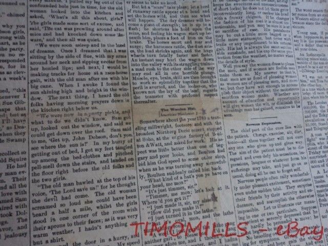 1882 Wm. Gilkeson Hapgood Plow Easterly Binder Advertising Newspaper Decatur IL
