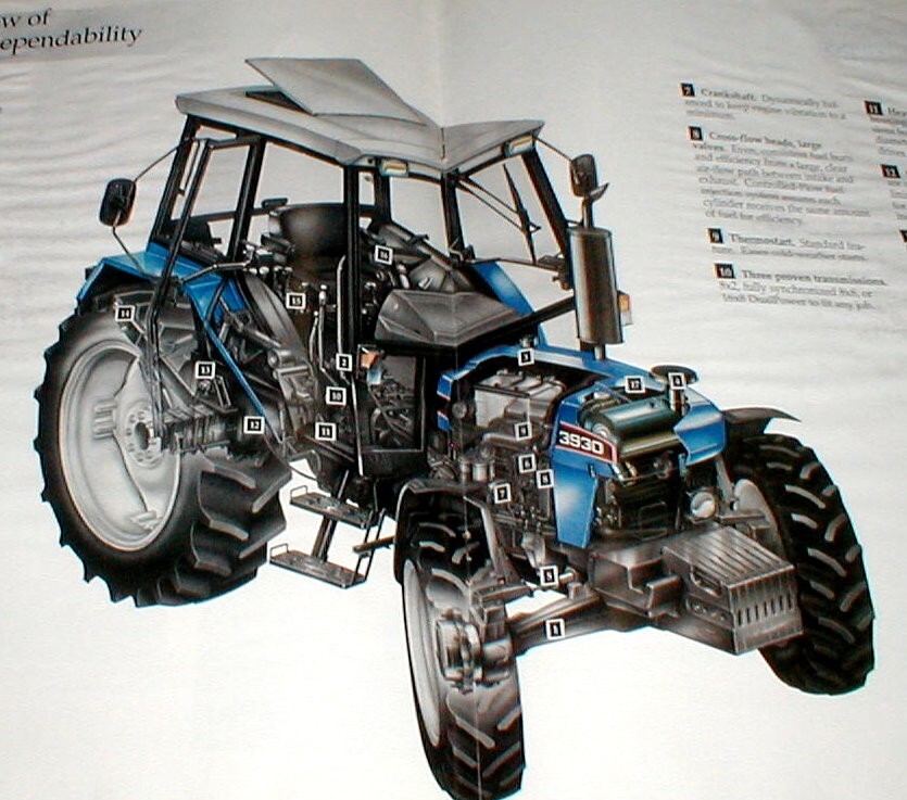 Ford New Holland 1995 Ford 30 Series Utility Tractors Full Color Dealer Brochure