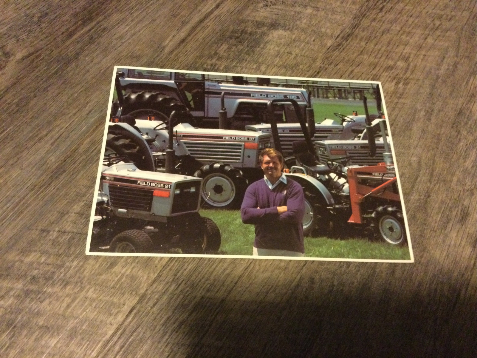 White Farm Equipment Featuring Mike Ditka Chicago Bears Advertising Post Card