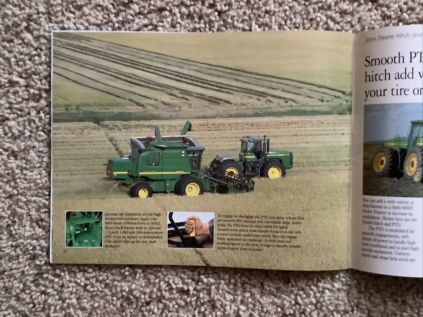 John Deere 9000/9000T SERIES TRACTORS 36 PAGES Sales Brochure 1999