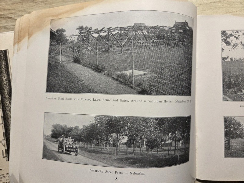 (2) 1913-14 American Steel Fence Posts Adv Catalogs American Steel & Wire Co
