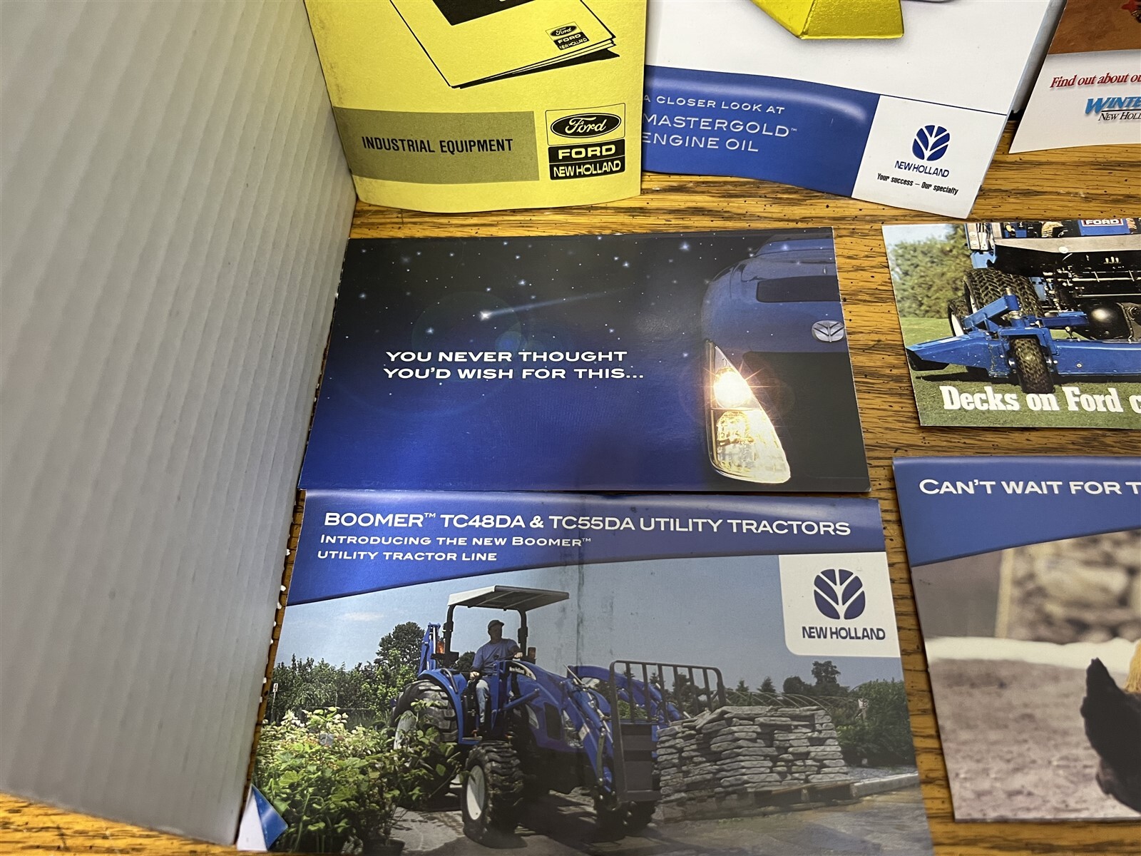 New Holland Dealership Brochure Hand-Outs, Lot of 12 – See pics and description