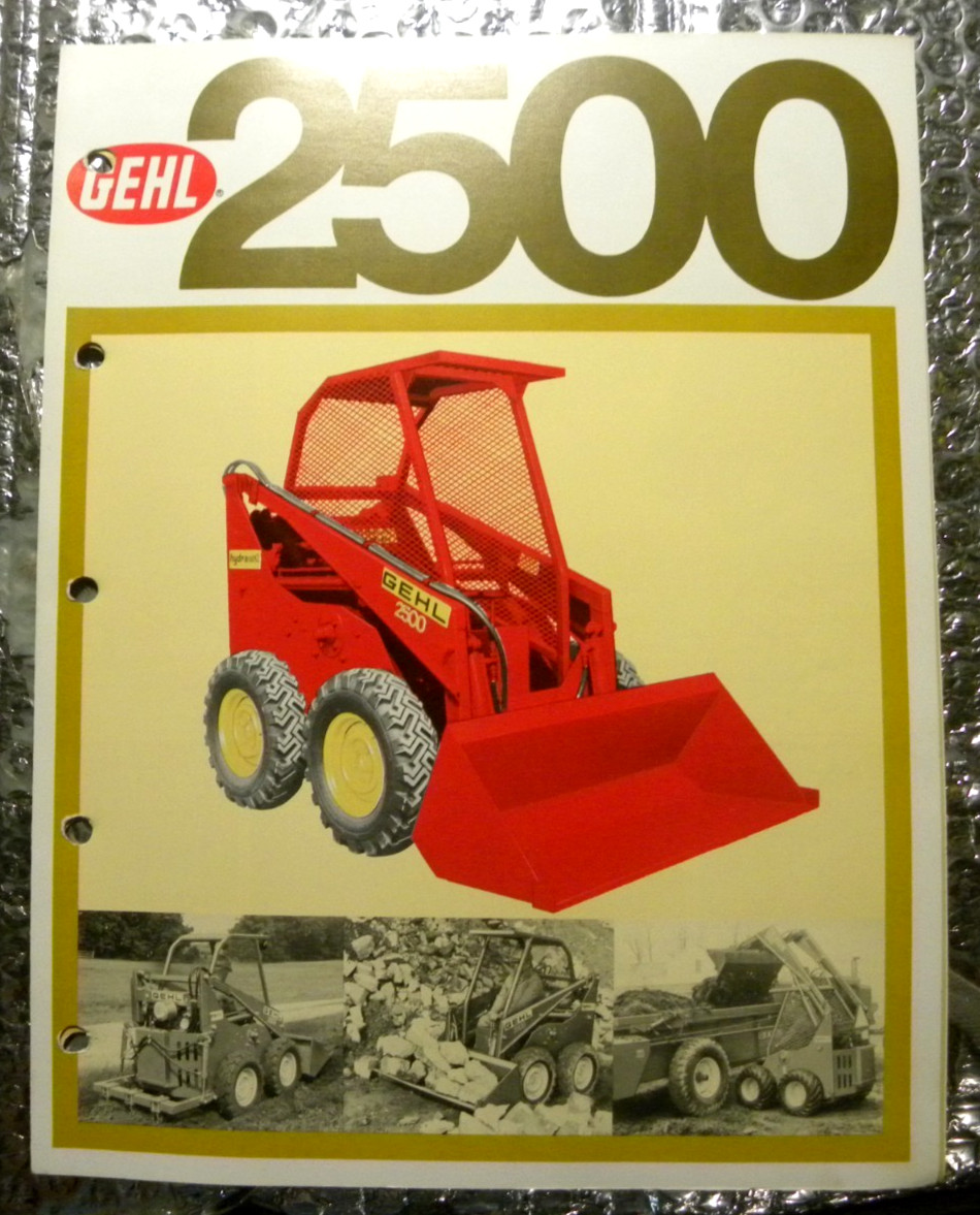 Vintage Factory GEHL Dealer&rsquo;s Brochure Skid Steer Loader 2500