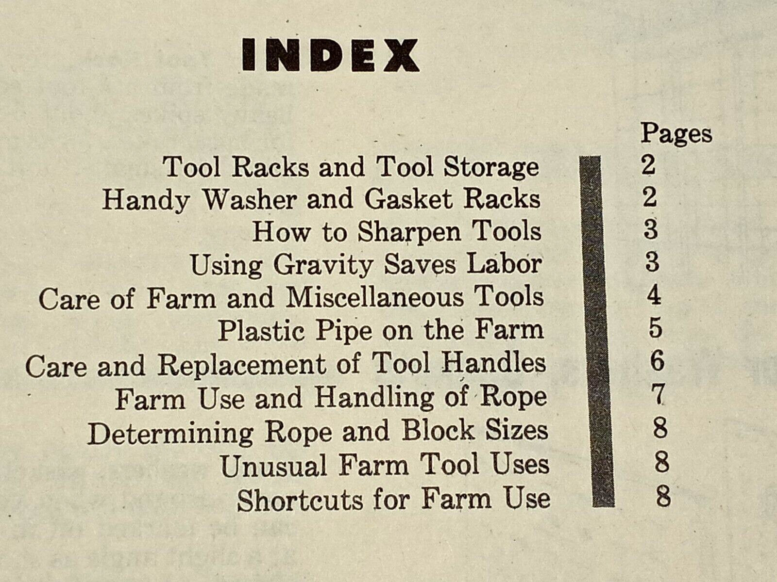 Vintage 1957 PRACTICAL FARM AND HOME HELPS REPUBLIC STEEL BOOK BROCHURE AD