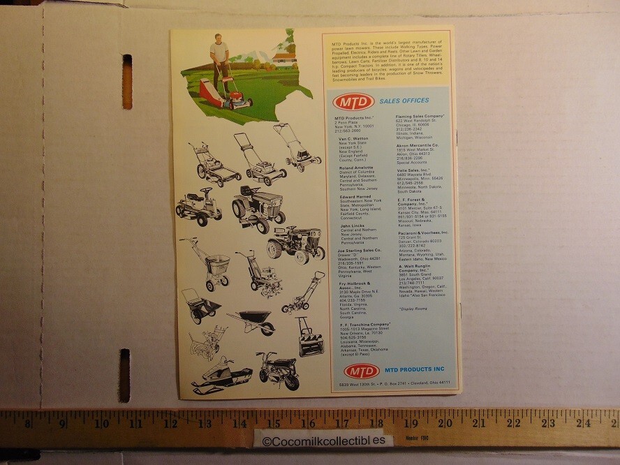 Vintage MTD Power Mowers Keep America Well Groomed For Land&rsquo;s Sake Brochure