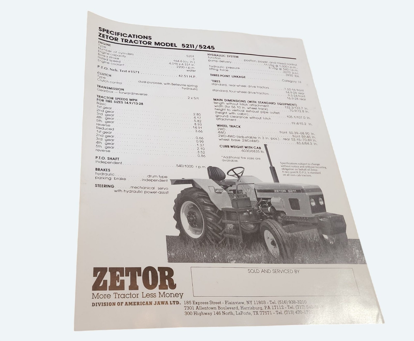 Zetor Tractor Brochures Lot Of 10 Models Vintage Sales Literature