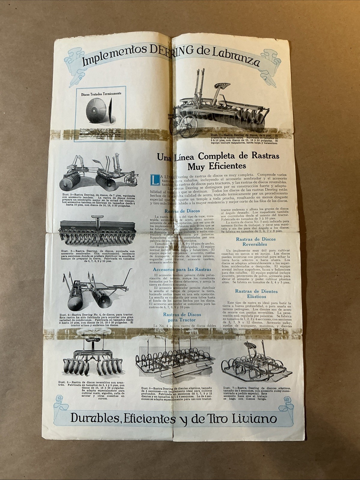 Group Of 7 French McCormick Deering Brochures As Is INV-P0904