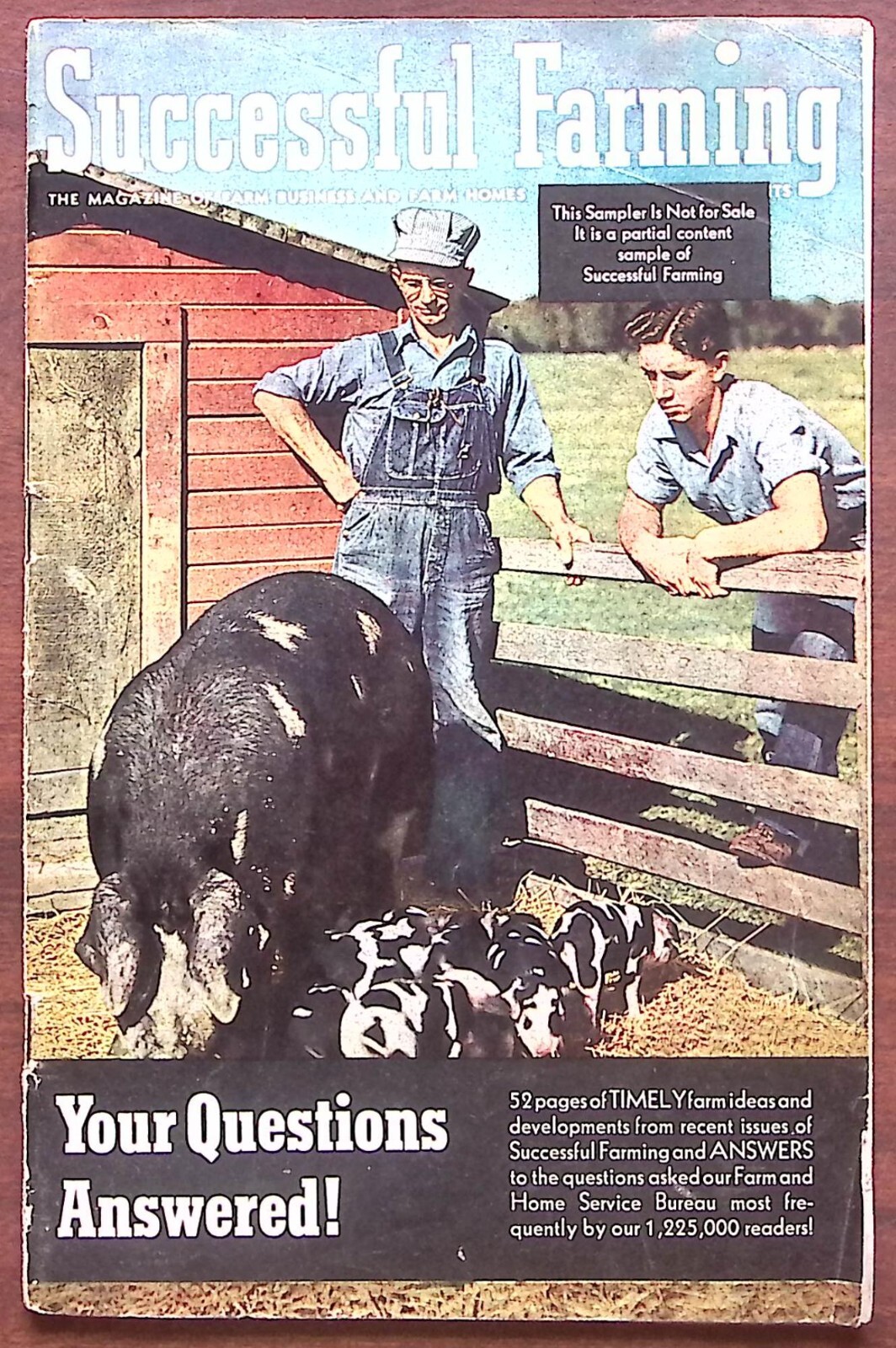 1944 SUCCESSFUL FARMING MAGAZINE PROMO SAMPLER 52 PGS Z6541