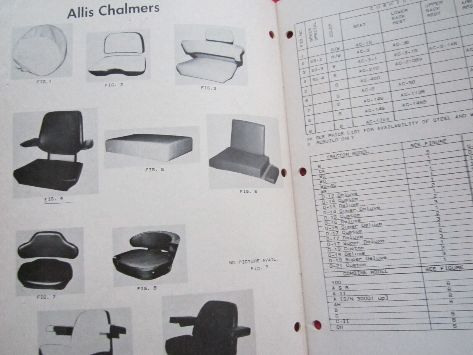 1970&rsquo;s SPEER CUSHION Co. HOLYOKE COLORADO TRACTOR SEAT CATALOG DEERE, AC,CASE,IH