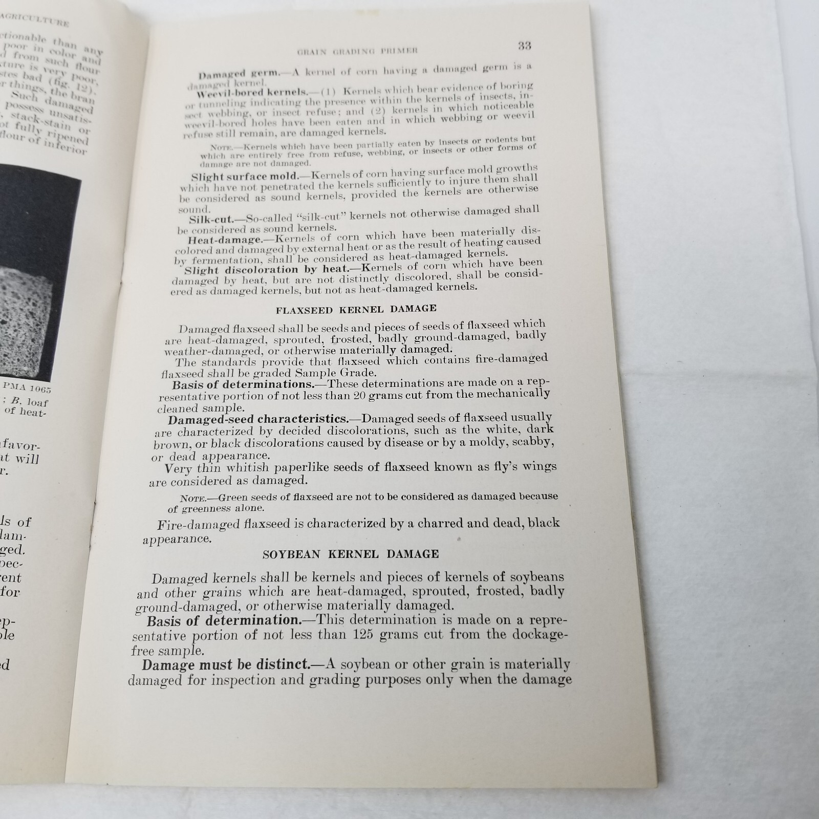 Grain Grading Primer 1948 Farmers&rsquo; Bulletin Booklet 325 USDA Photos Charts