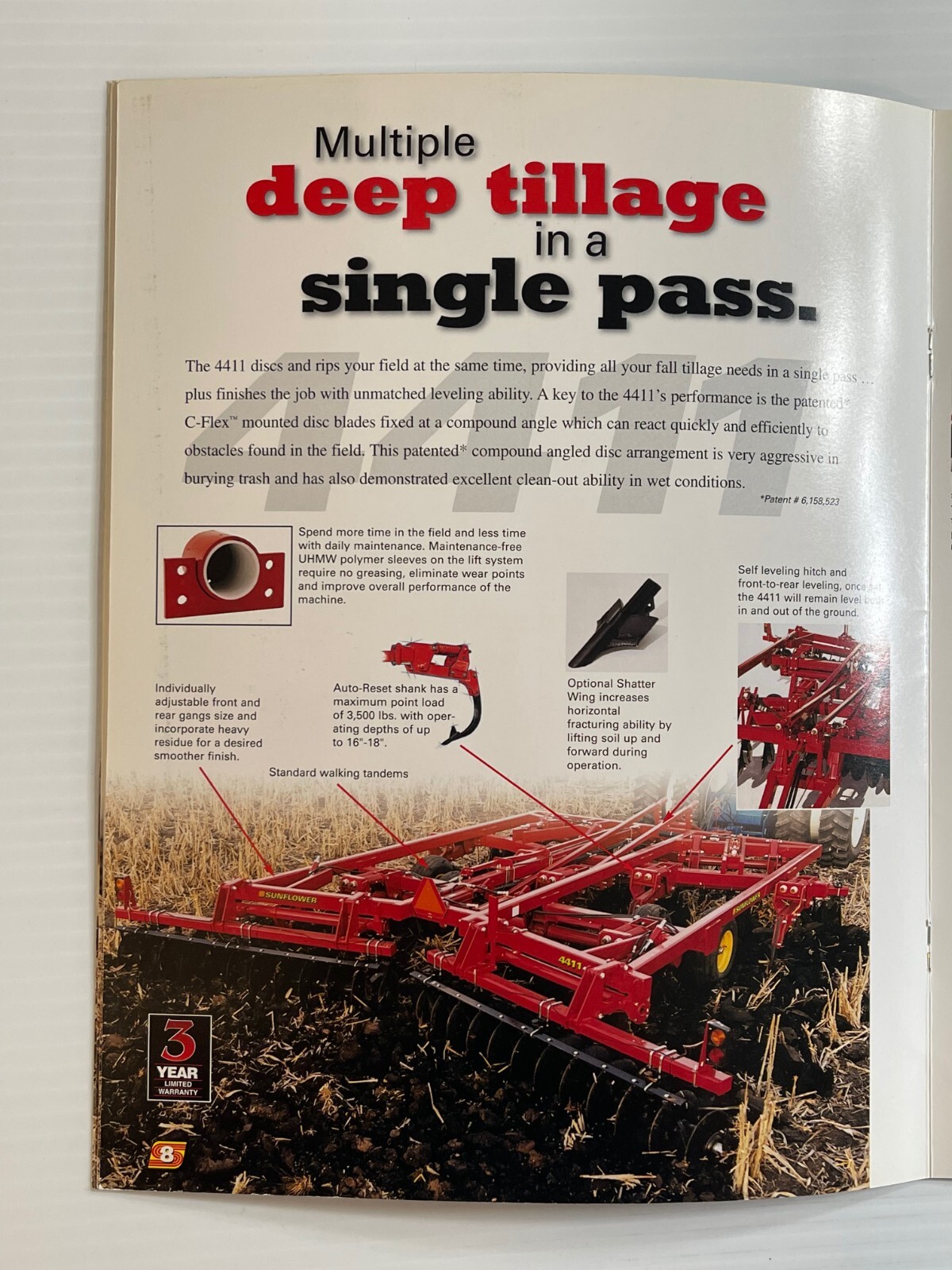 Sunflower – Primary Tillage Tools – Sales Brochure *Original Brochure* 2002