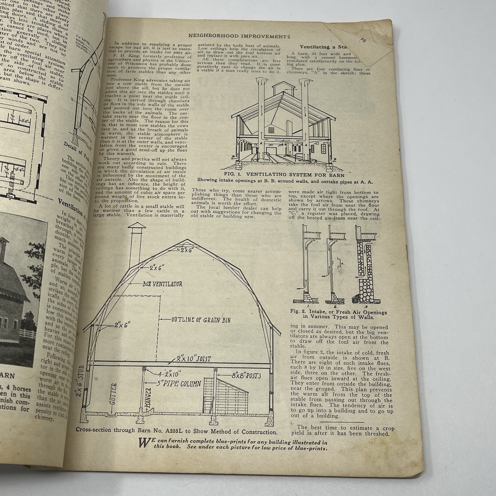 1920&rsquo;s Blueprint Plans Catalog Barns Homes Farm Dairy Cattle Horse Hogs Orchard