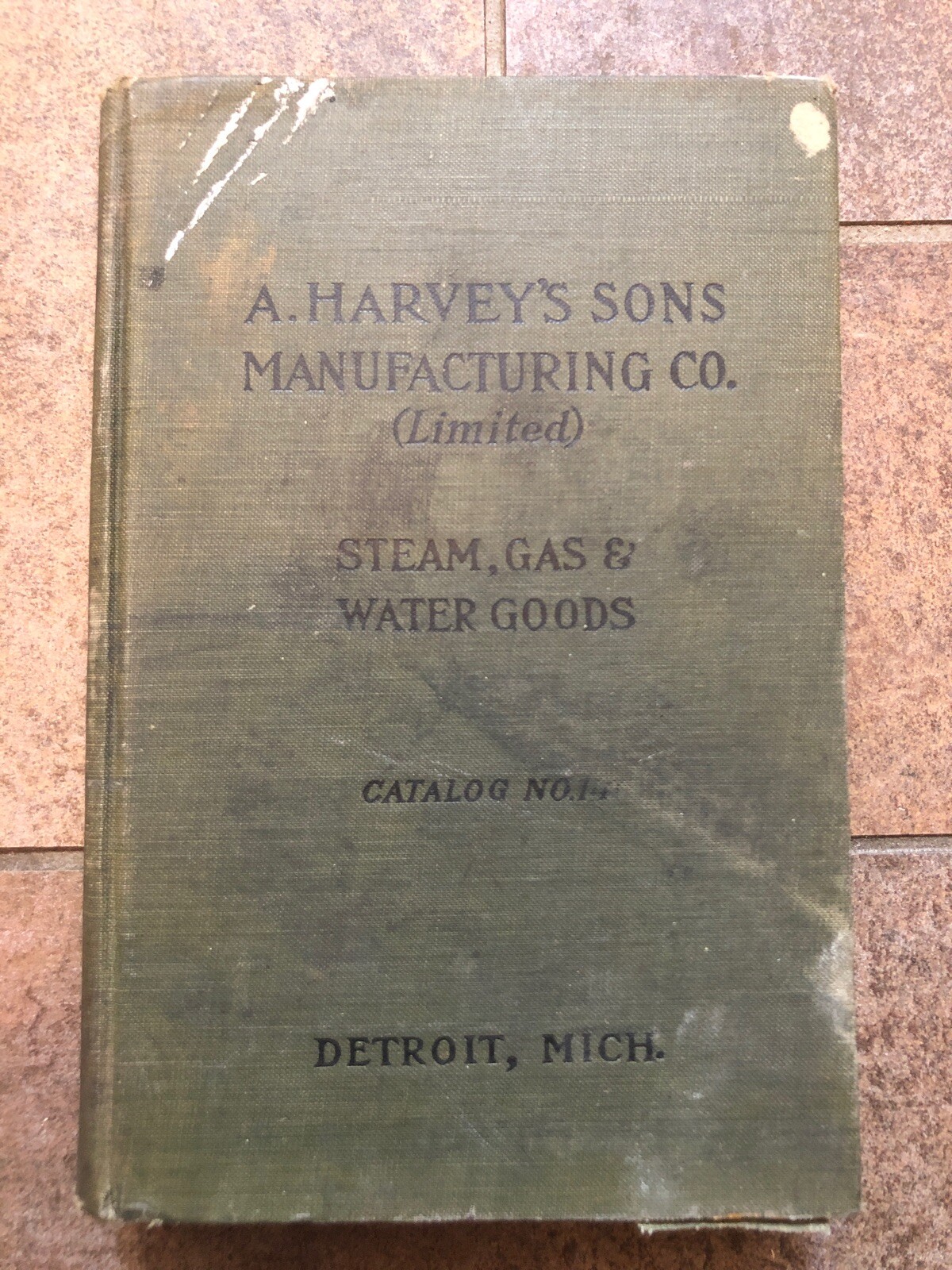 A. HARVEY SONS MANUFACTURING STEAM GAS WATER GOODS CATALOG GREAT GRAPHICS. 571 P