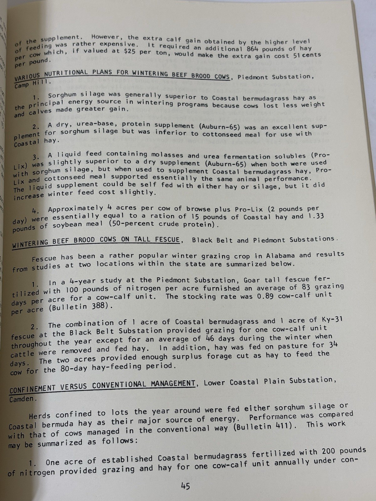 Vintage Cow Cattle Course Book on ROLE OF CROSSBREEDING – 1971 Alabama Cattlemen