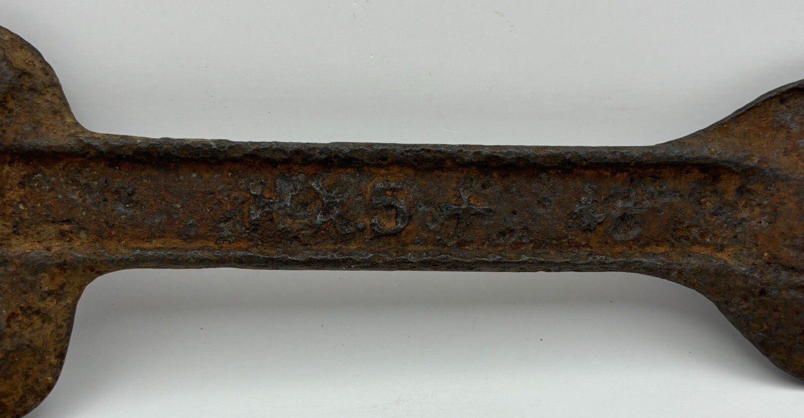 Old Farm Barn Find Vintage Hand Tool Moline Plow CO. Embossed Advertising Wrench