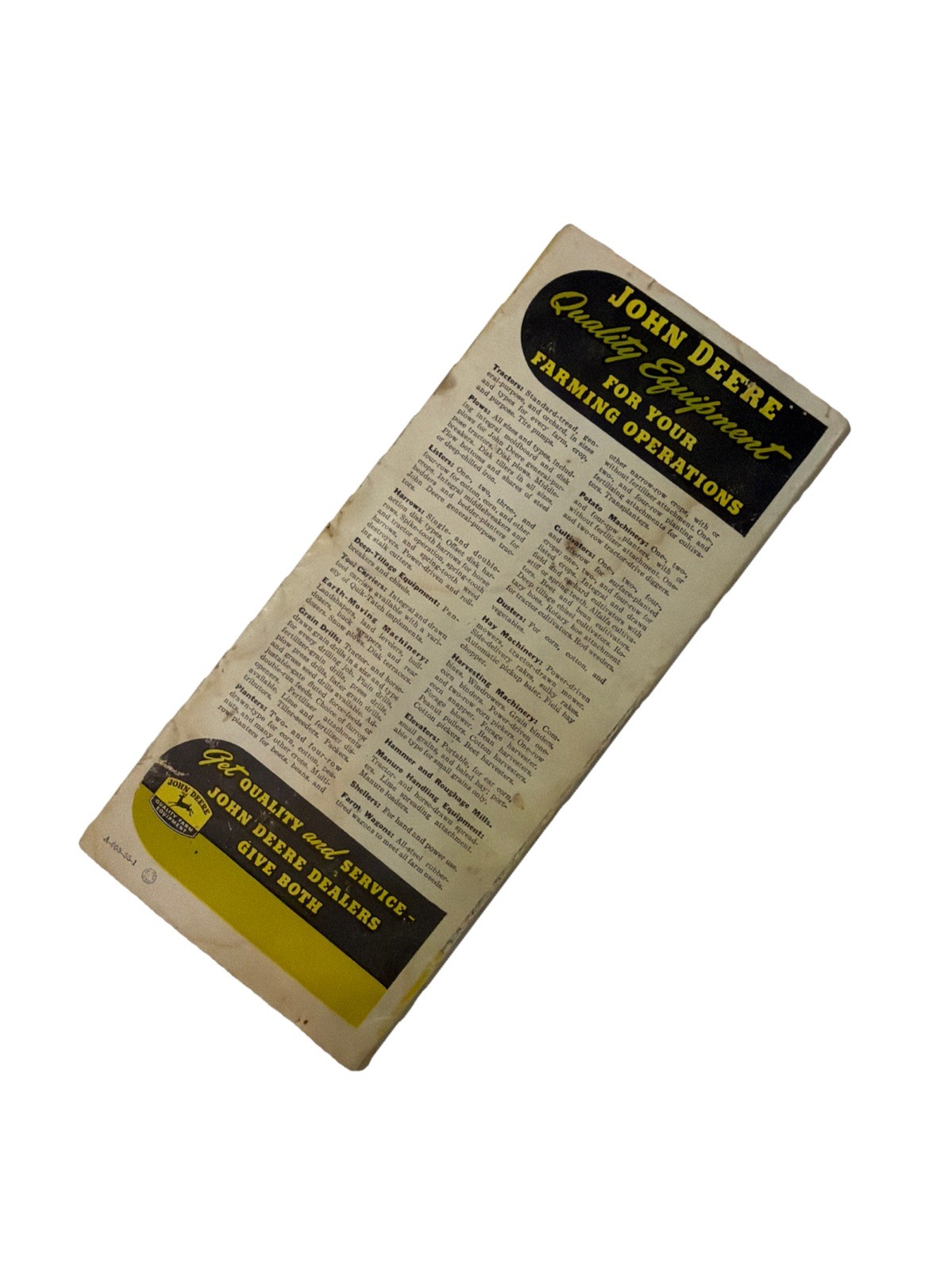 Vintage John Deere Brochure Spring Tooth Harrows