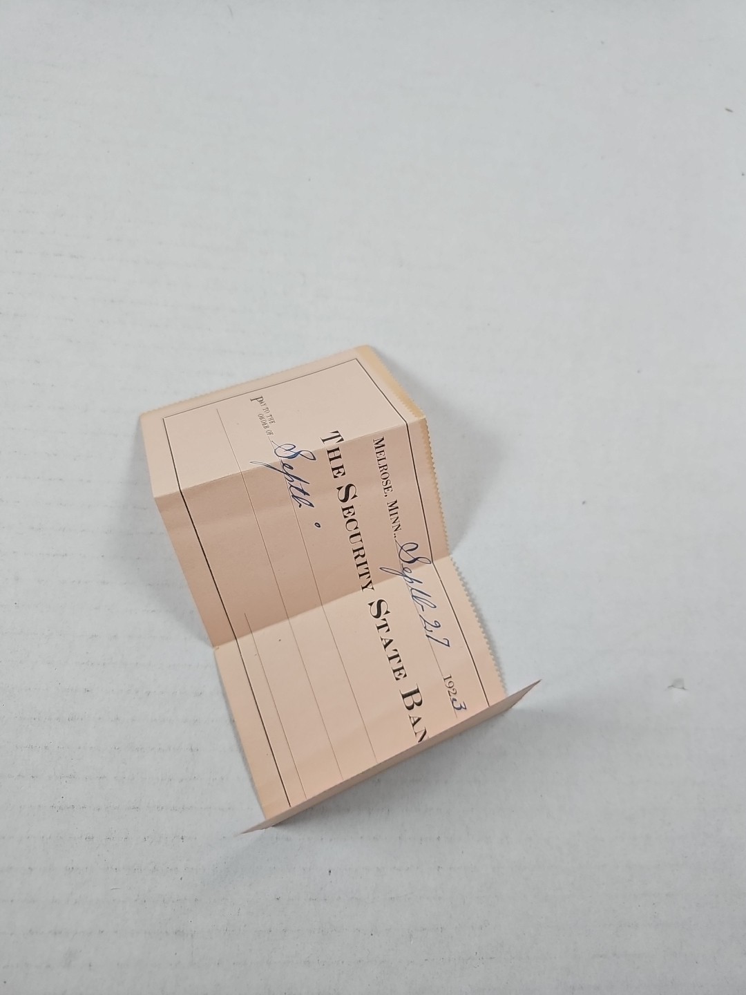 1911 Superior Mfg. Co. Minneapolis Lumber Exchange Vintage Check Included