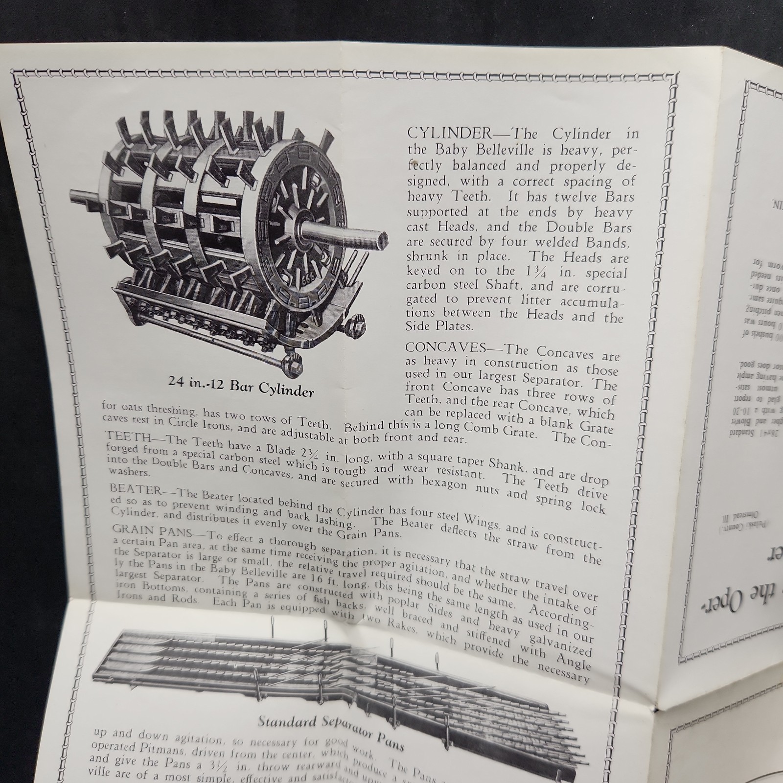 Baby BELLEVILLE THRESHING Brochure – HARRISON MACHINE WORKS – Farm Advertising