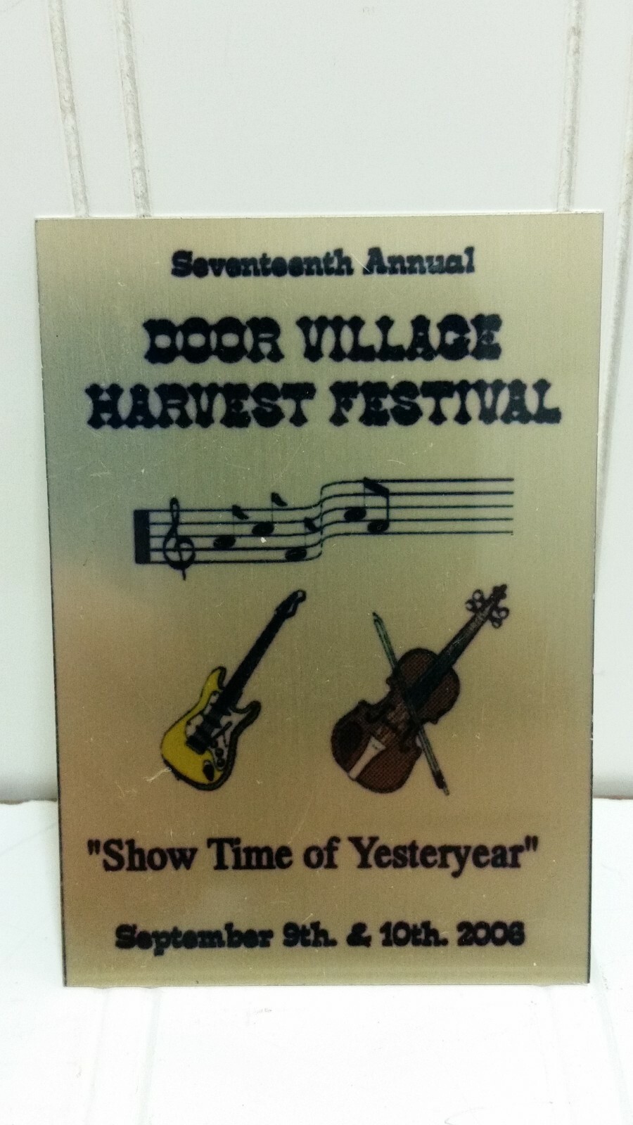 Show EXHIBITOR PLAQUE Lot Steam Gas Harvest Fest Car Tractor Power Indiana