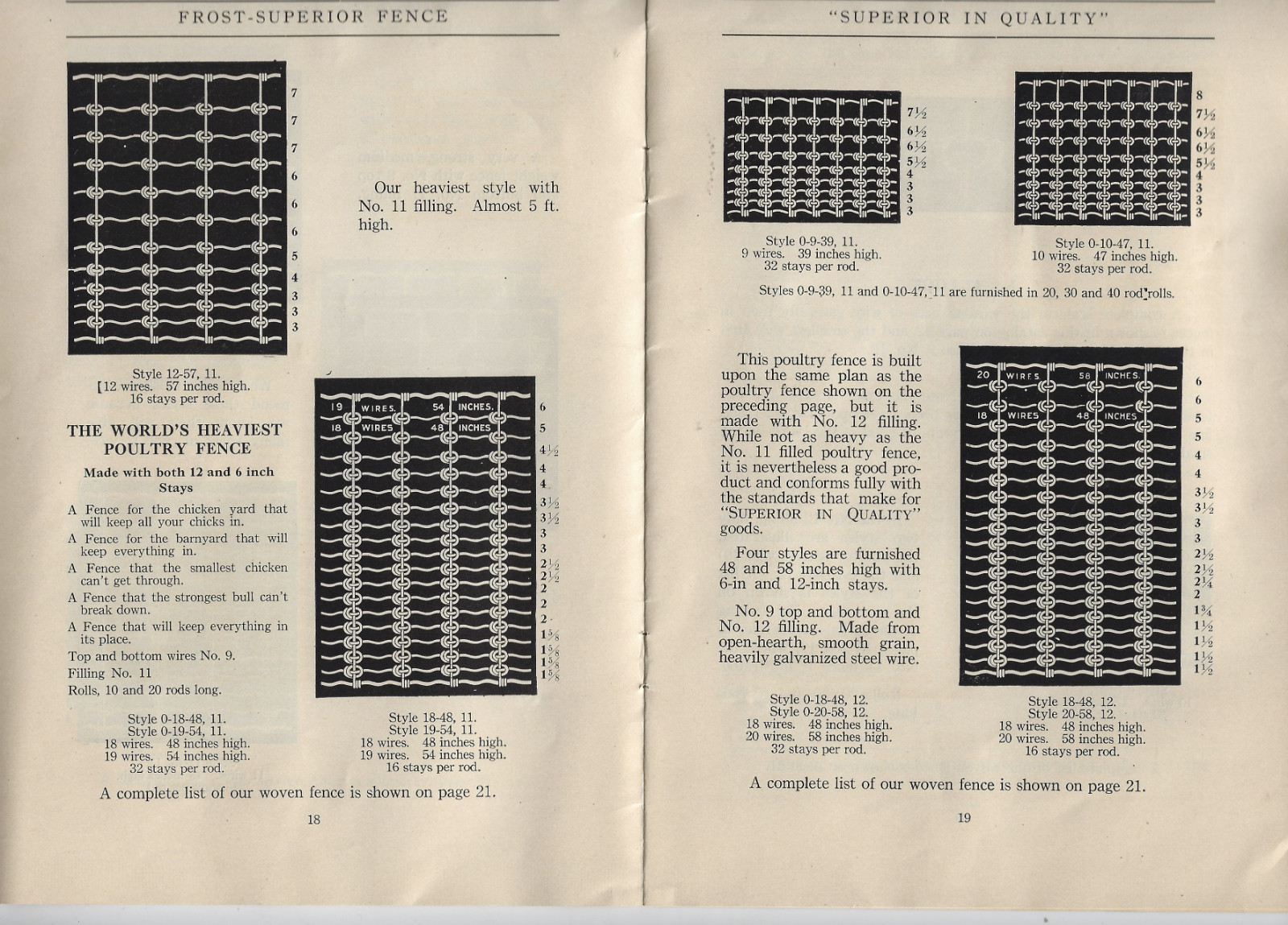 Vintage Frost Superior Farm Fence Co. Cleveland Catalog « B » Booklet