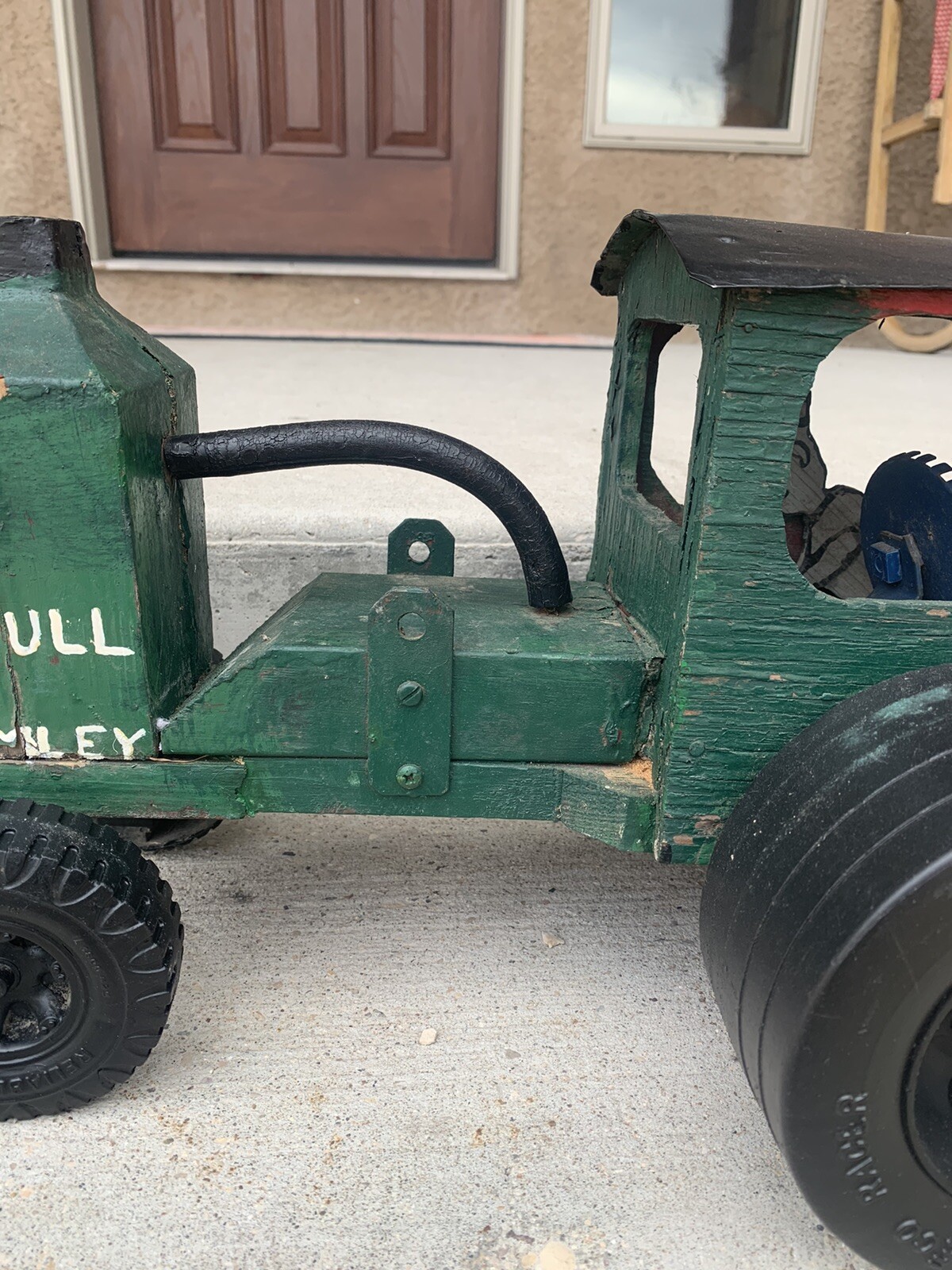 Vintage Rumley Oil Pull Tractor Oil Folk Art Collectible Tractor