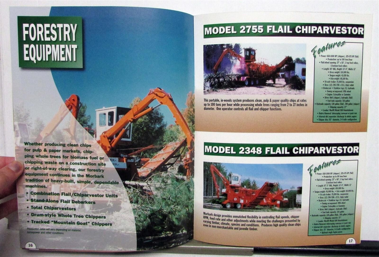 2000s Morbark Recycling Forestry Sawmill Specs Construction Product Guide