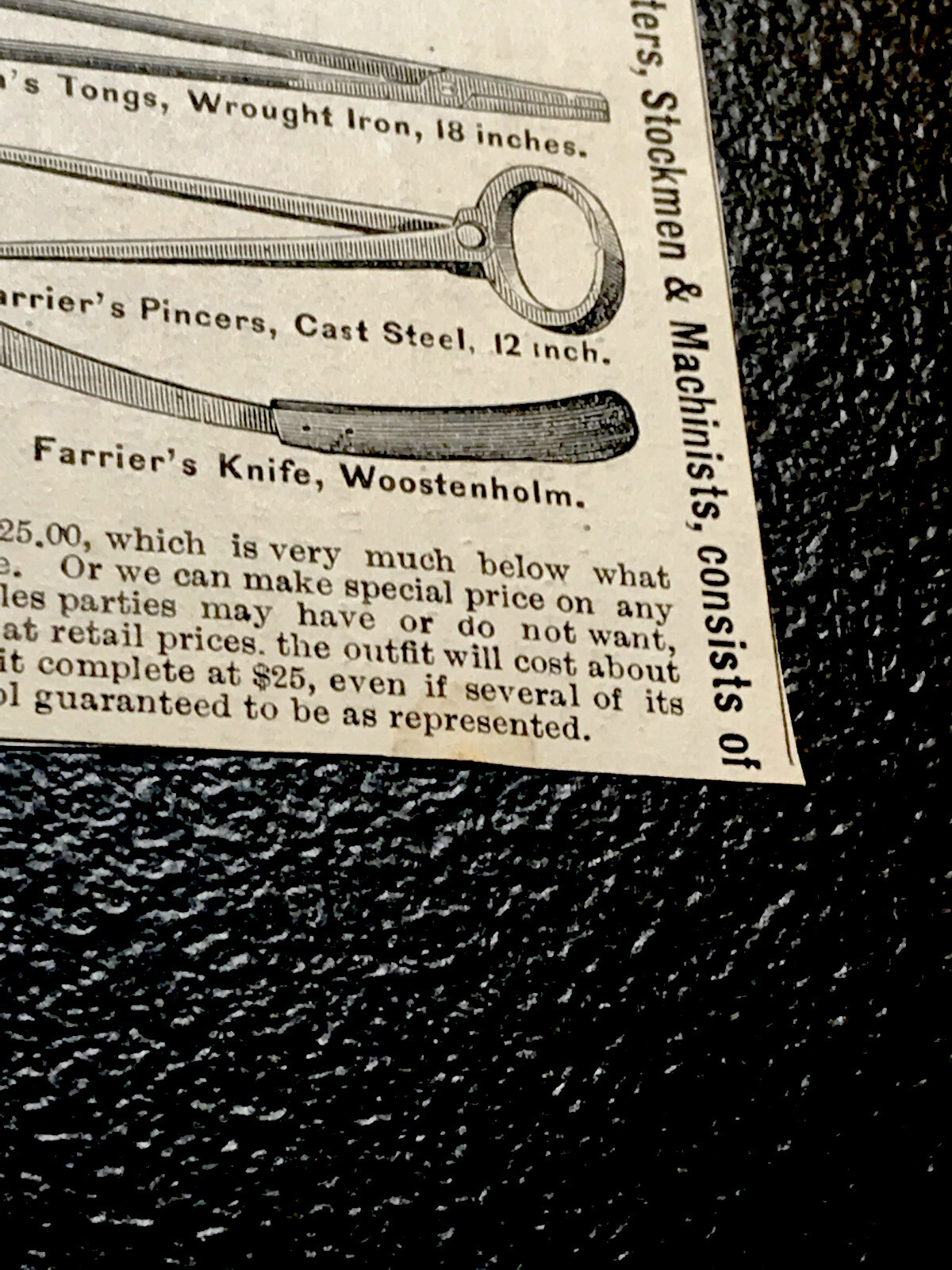 1886 G.G. Wickson & Co. Blacksmith Farm Advertising – San Francisco – California