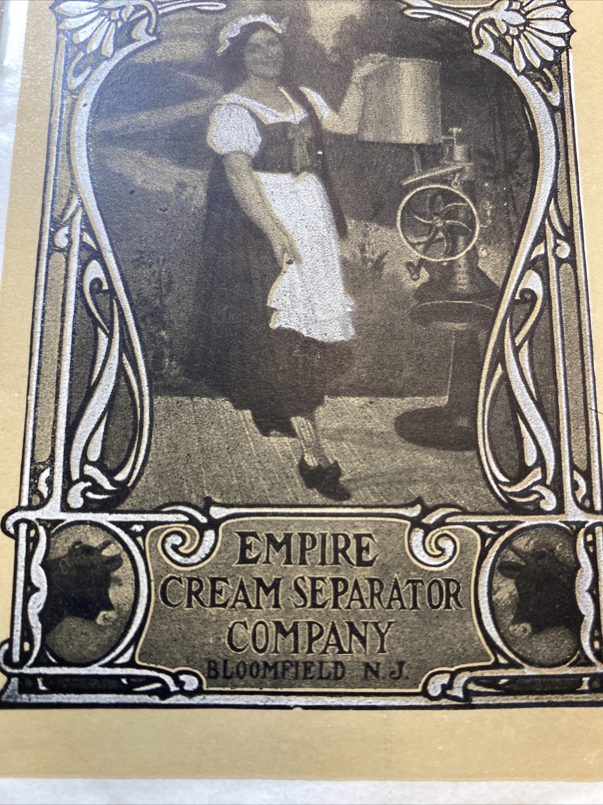 Rare-Empire Cream Separator Company Bloomfield NJ , Dairy, Milk,Ag/farm Ad
