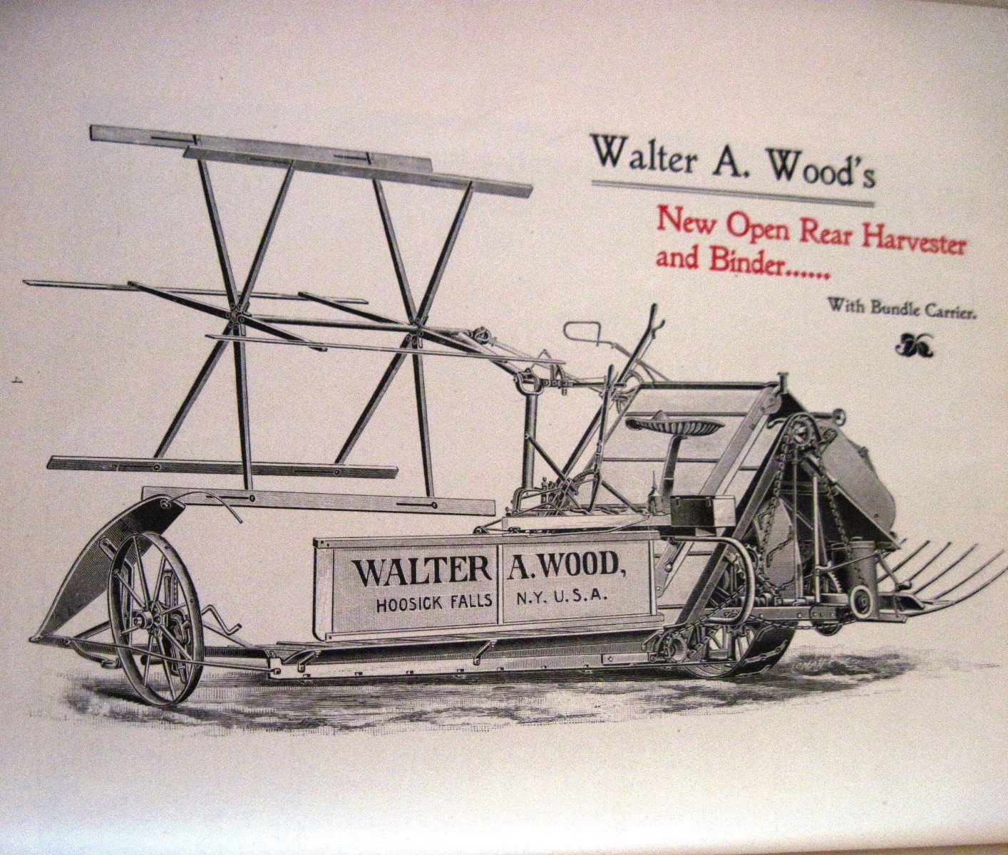 Stunning 1895 « Walter A. Wood » Mowing & Reaping Farm Machine Co.Catalog *
