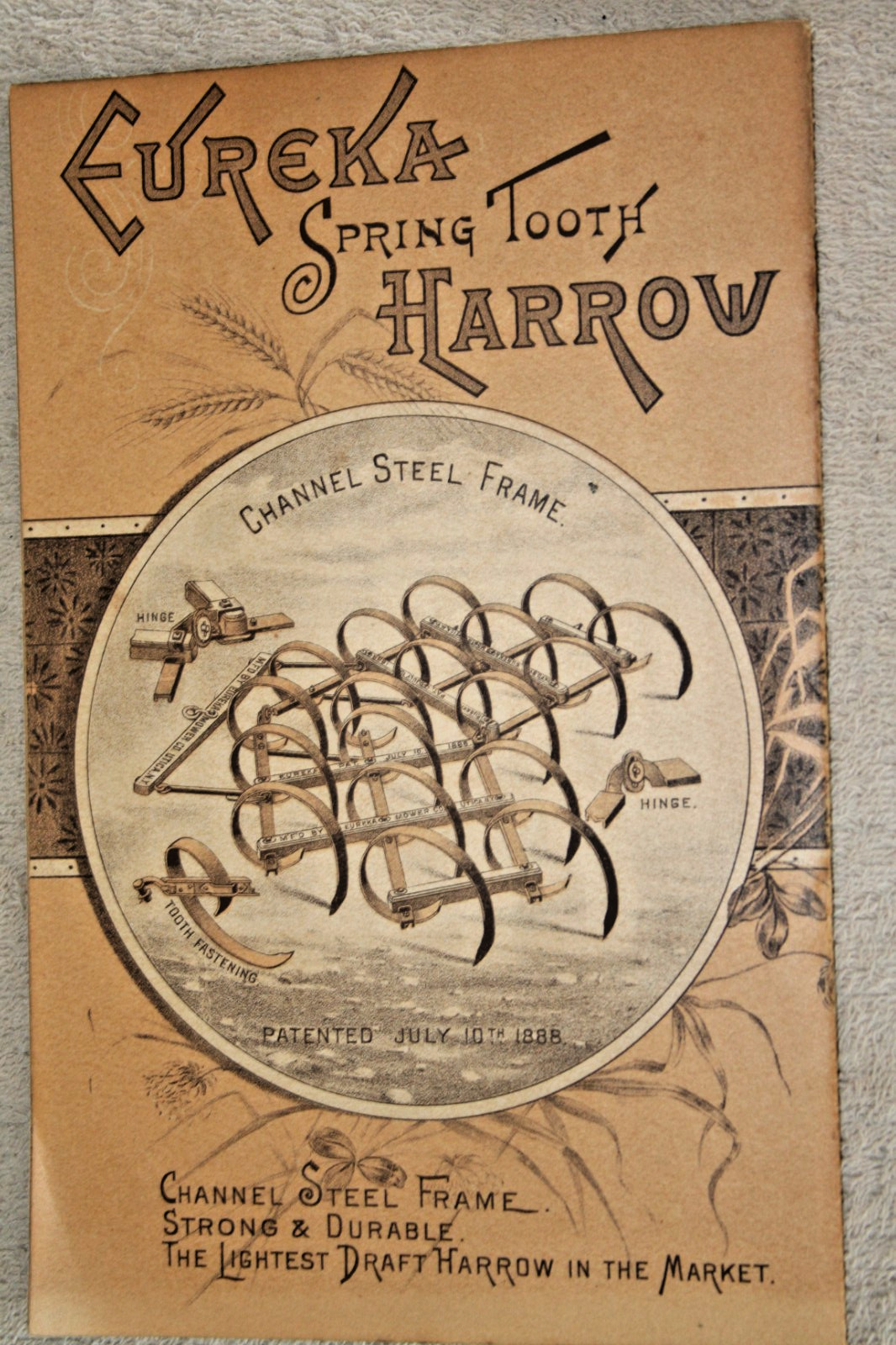 EUREKA MOWER BROCHURE 1889