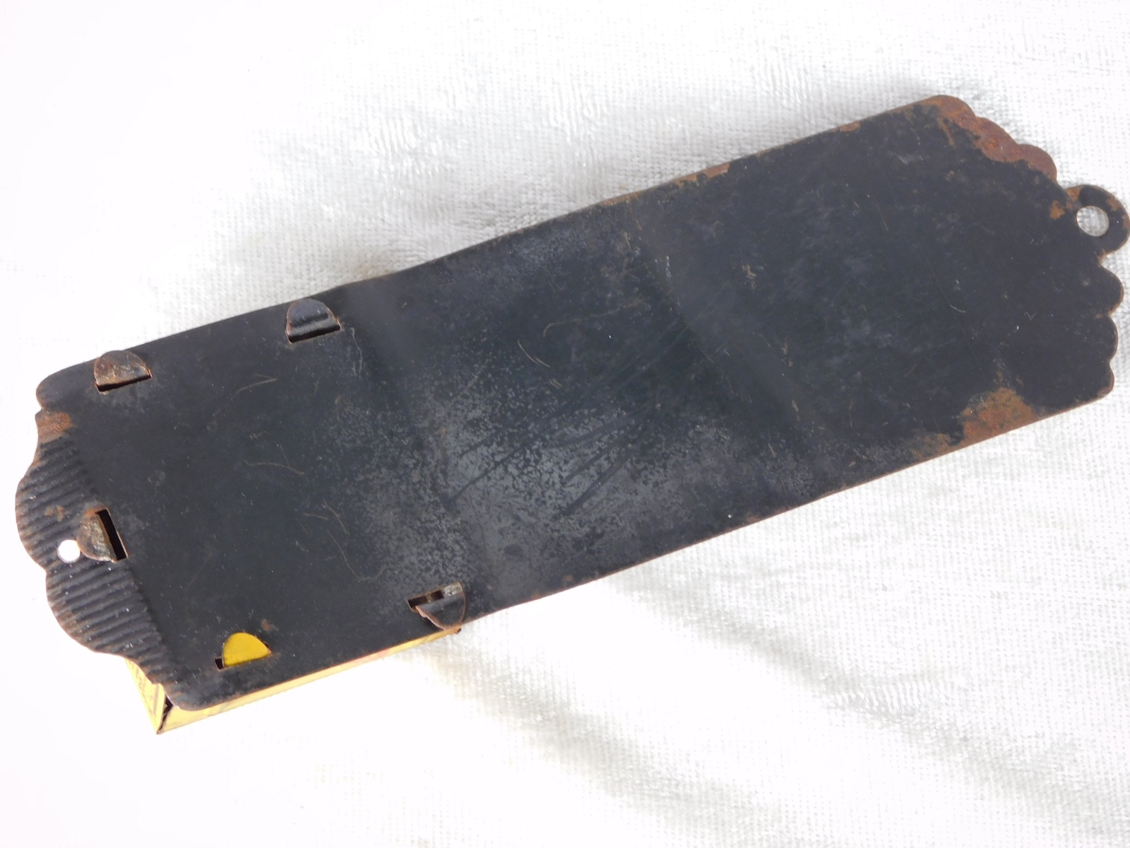 Antique Sharples Tubular Cream Separator Cow Litho Tin Sign Match Holder Safe