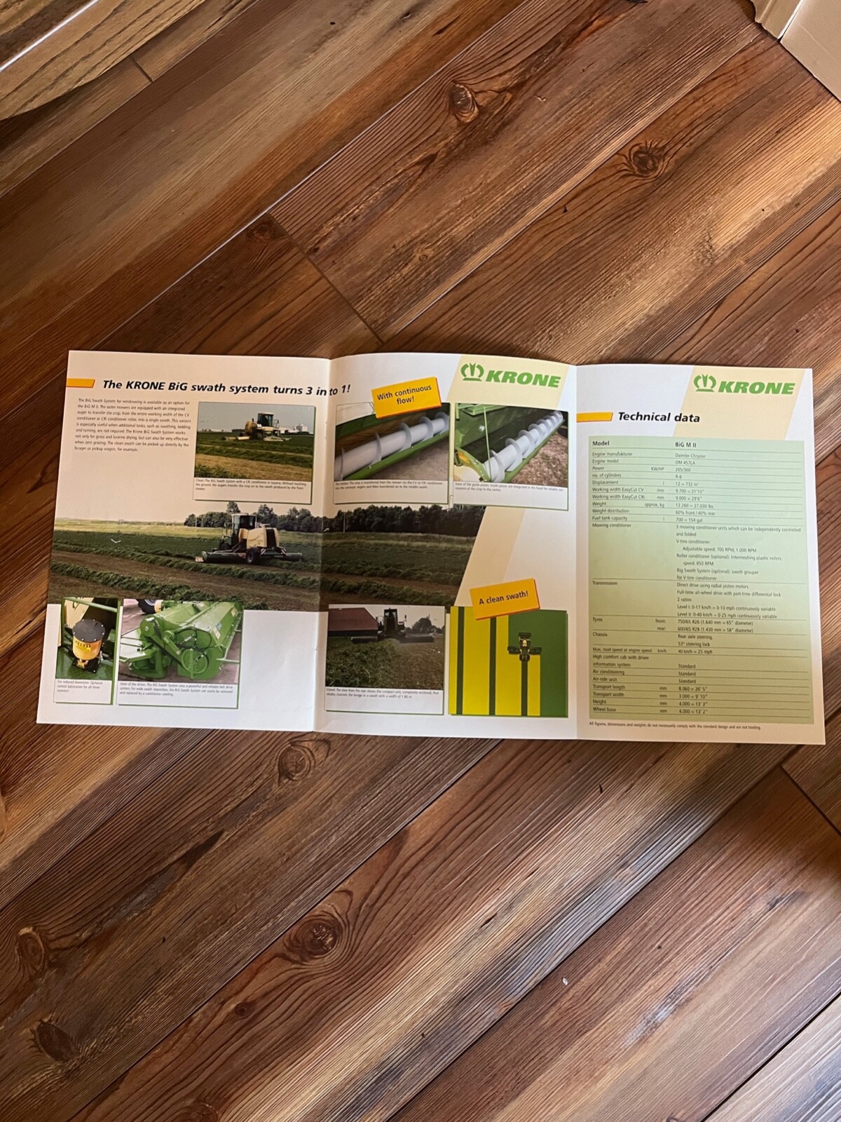 2005 Krone Big M II mower conditioner sales brochure