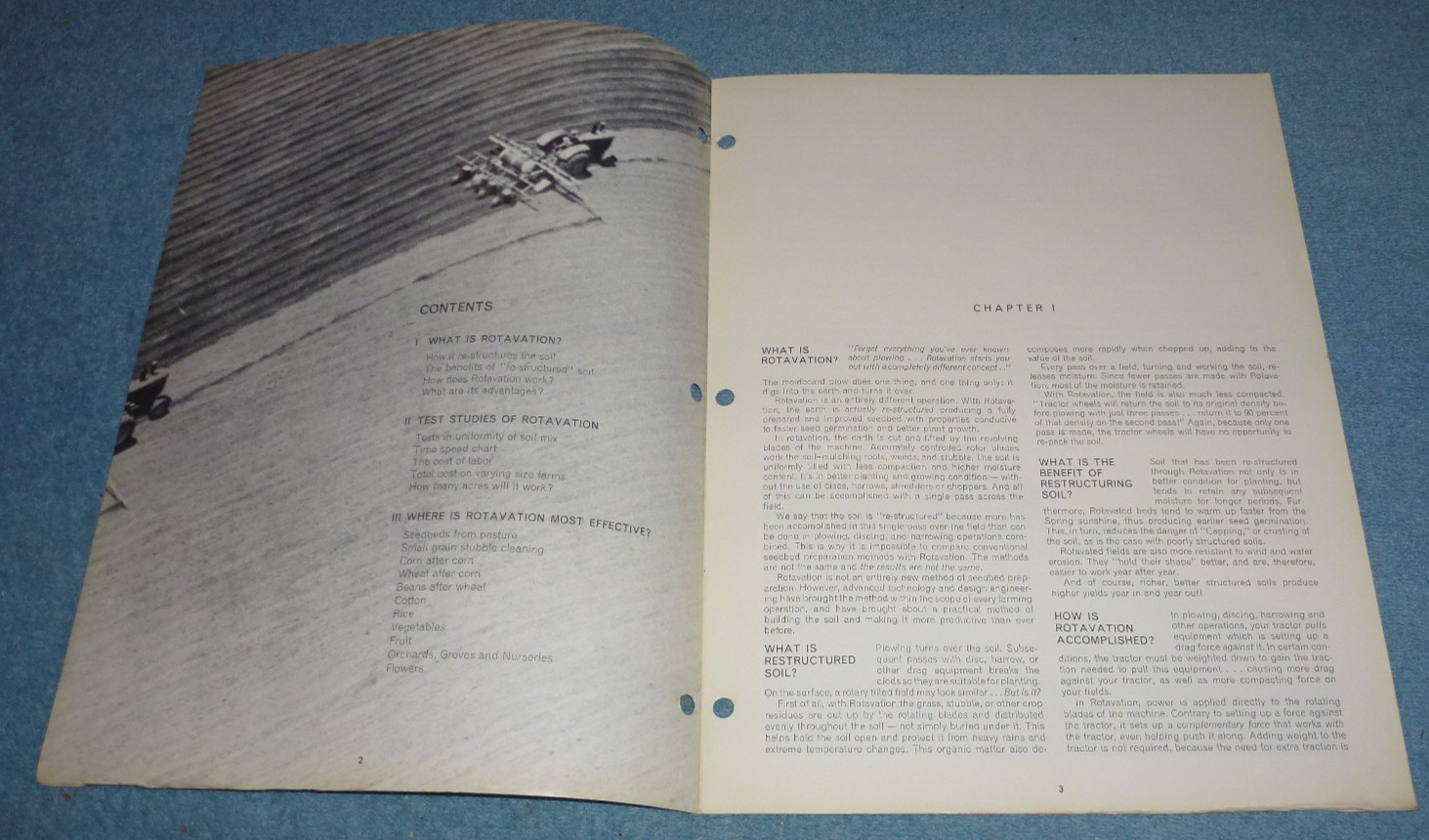 Vtg Circa 1969 Howard Rotavator Co Booklet Rotavation Agricultural Information
