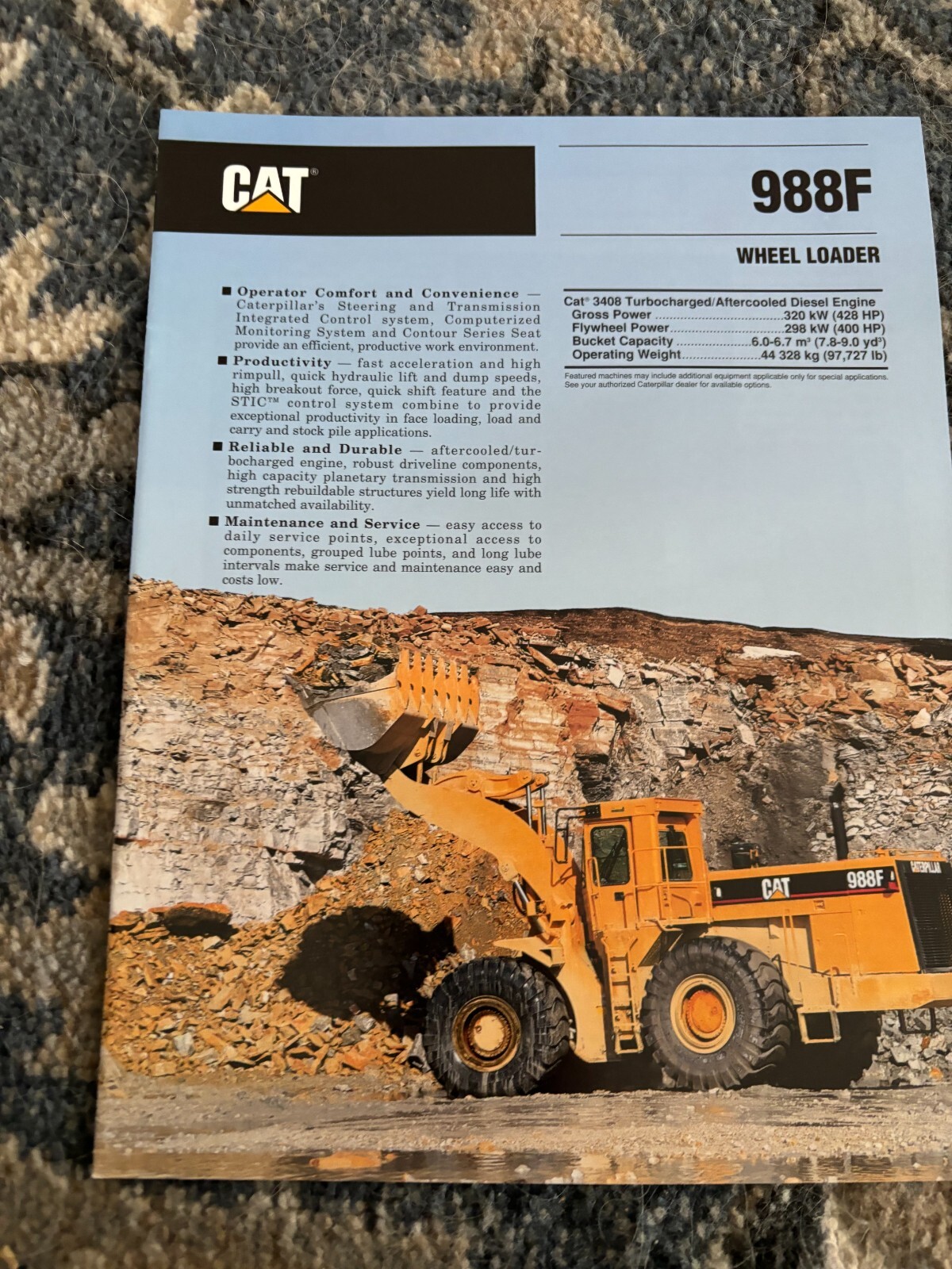 Caterpillar CAT 988F Wheel Loader Brochure FCCA24