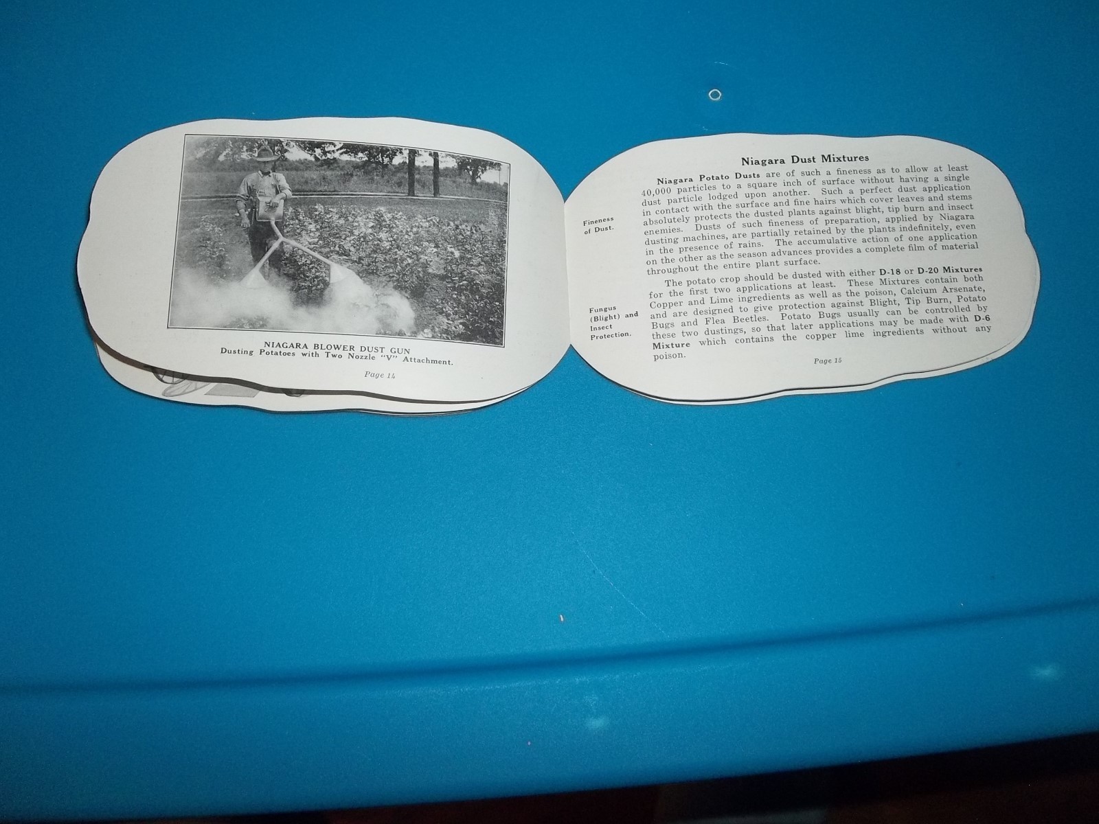 NIAGARA POTATO DUSTS Niagara Sprayer Company Bulletin 236 Middleport New York