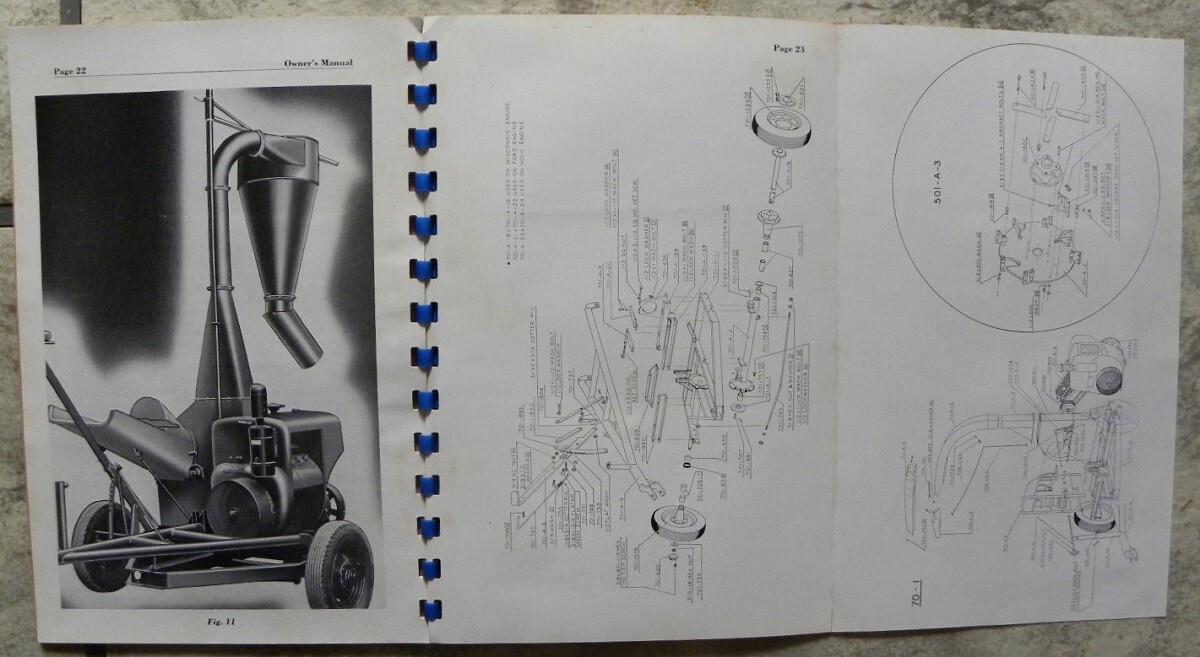 1948 Skyline Farm Machinery, Davis Mfg., Wichita, Kansas, Field Harvester Manual