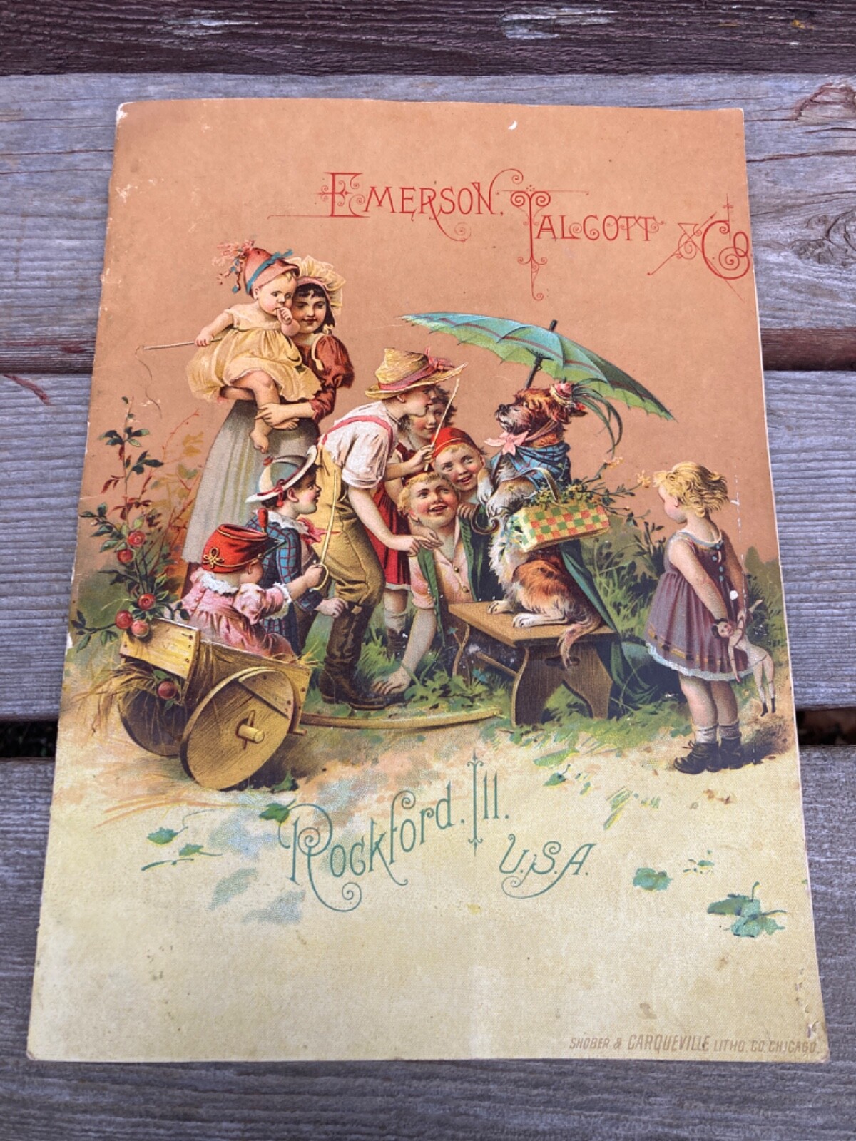 ANTIQUE 1890&rsquo;s EMERSON TALCOTT & CO ROCKFORD IL STANDARD MOWING MACHINES CATALOG