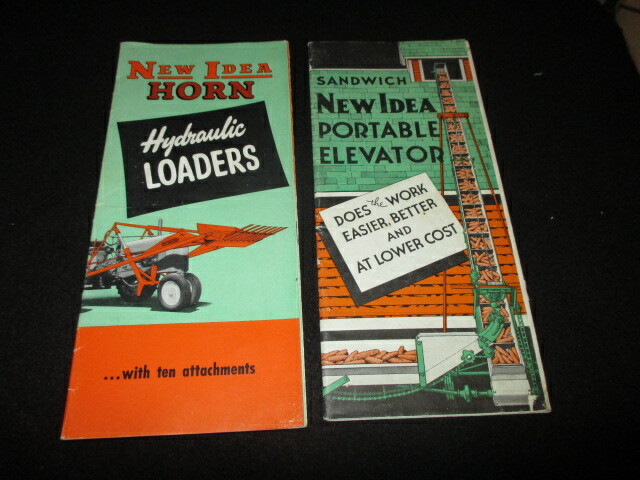 New Idea Portable Elevator & Horn Hydraulic Loaders Brochures