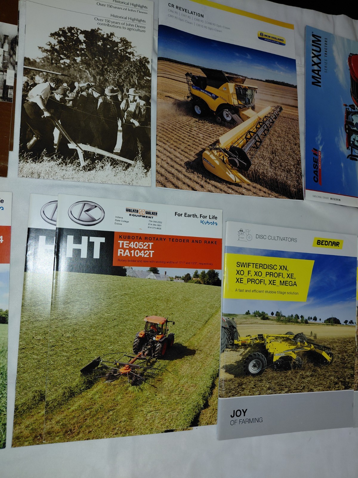 Lot Of 80+ Modern (Year 2000+) Farm Equipment, Tractor, Combine Brochures