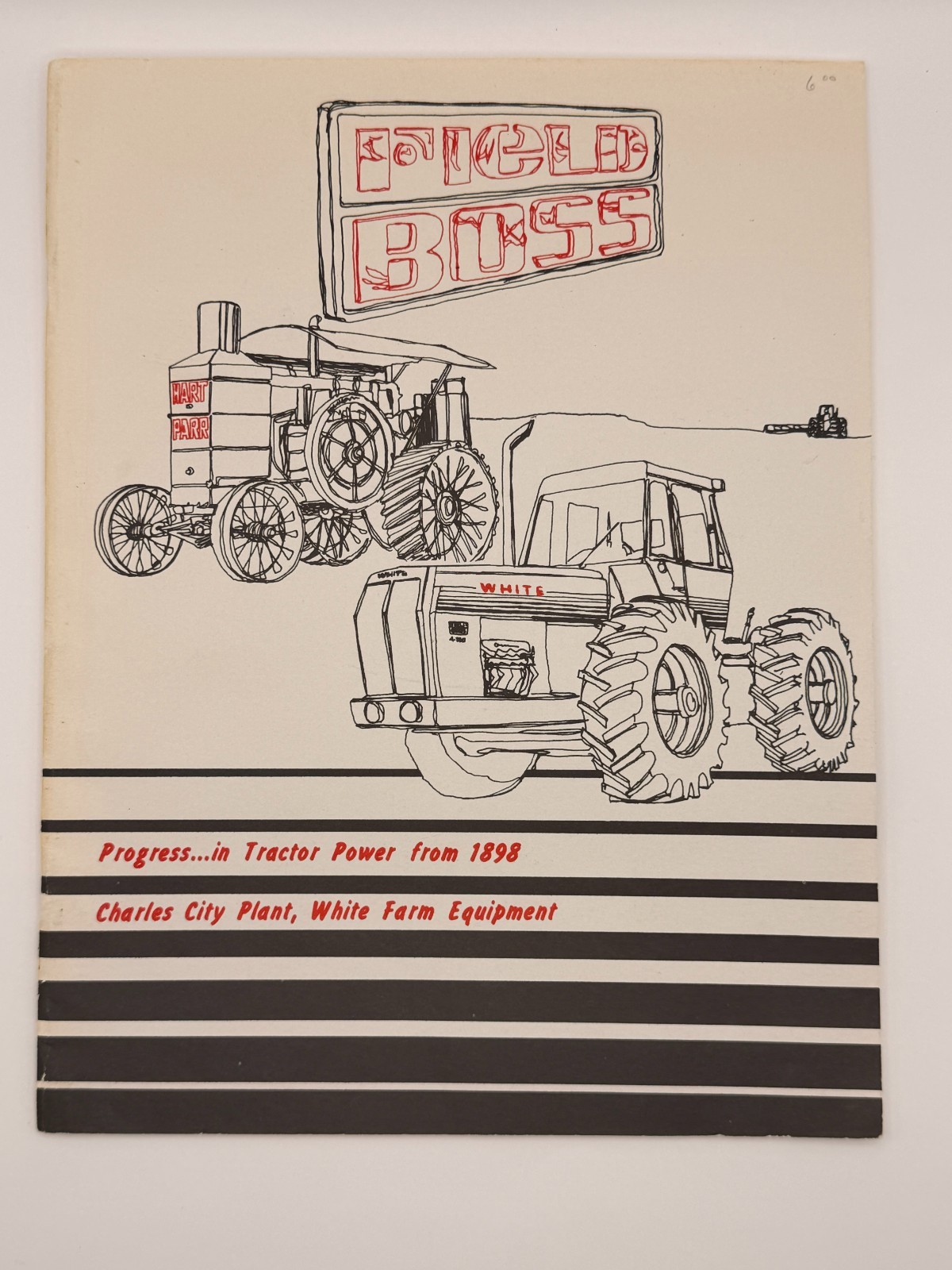Vintage White Field Boss Tractor Booklet Progress in Tractor Power 1898