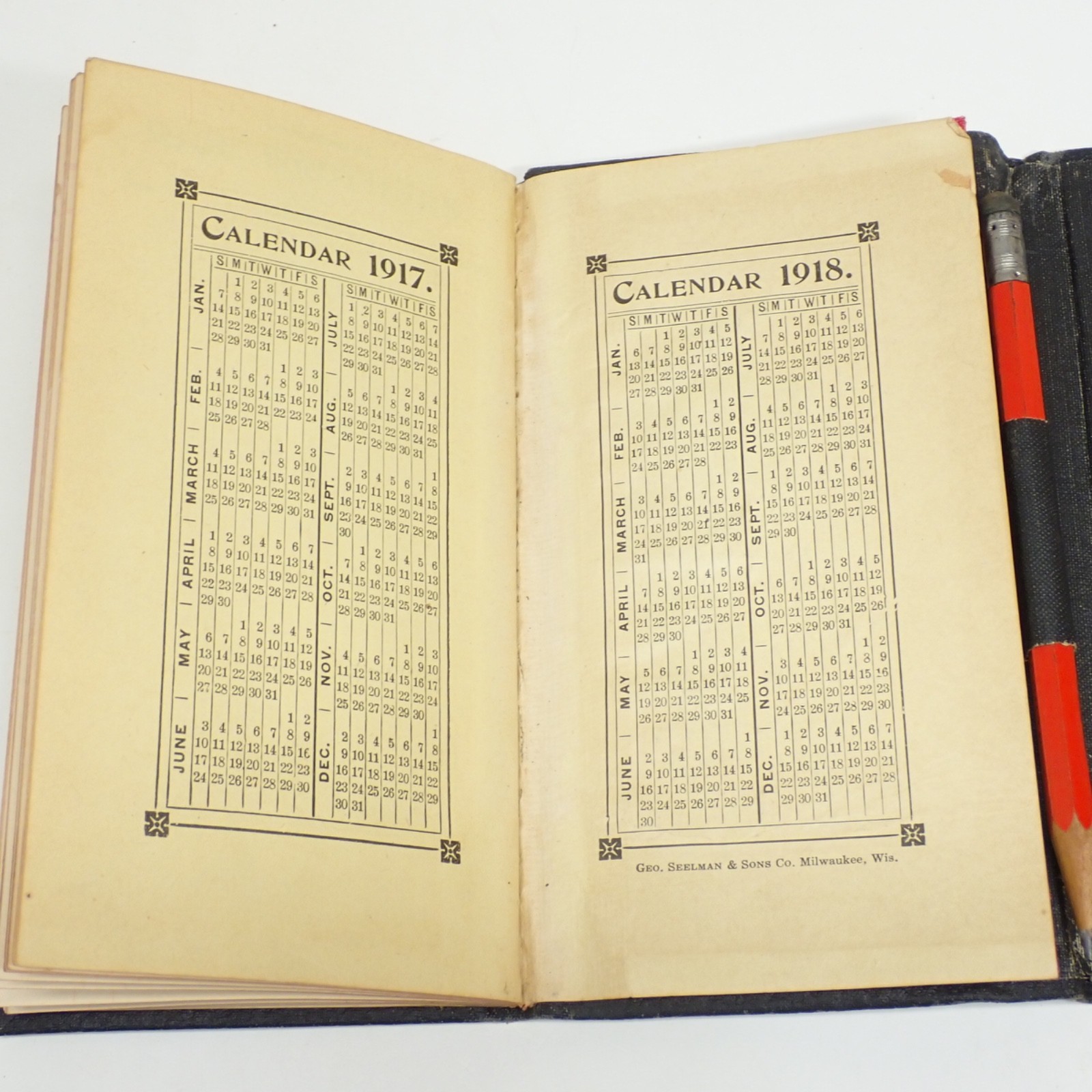 1917-18 Livestock Auction Ledger Rice Brothers Sioux City Chicago Leather K39