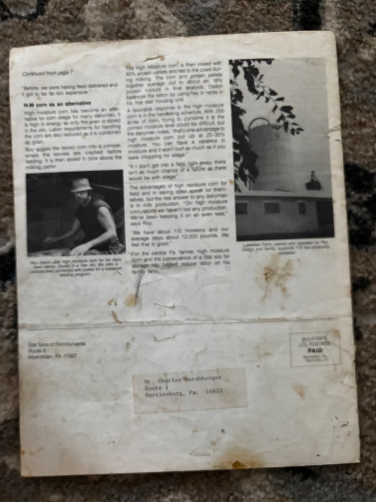 Star Silos Star Reporter News Letter Brochure DCPA26