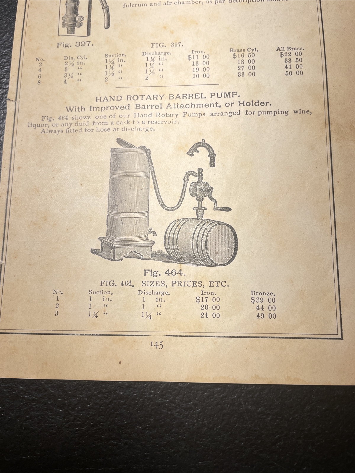 1891 Baldwin – Force Pump – Farm Advertising – New Orleans