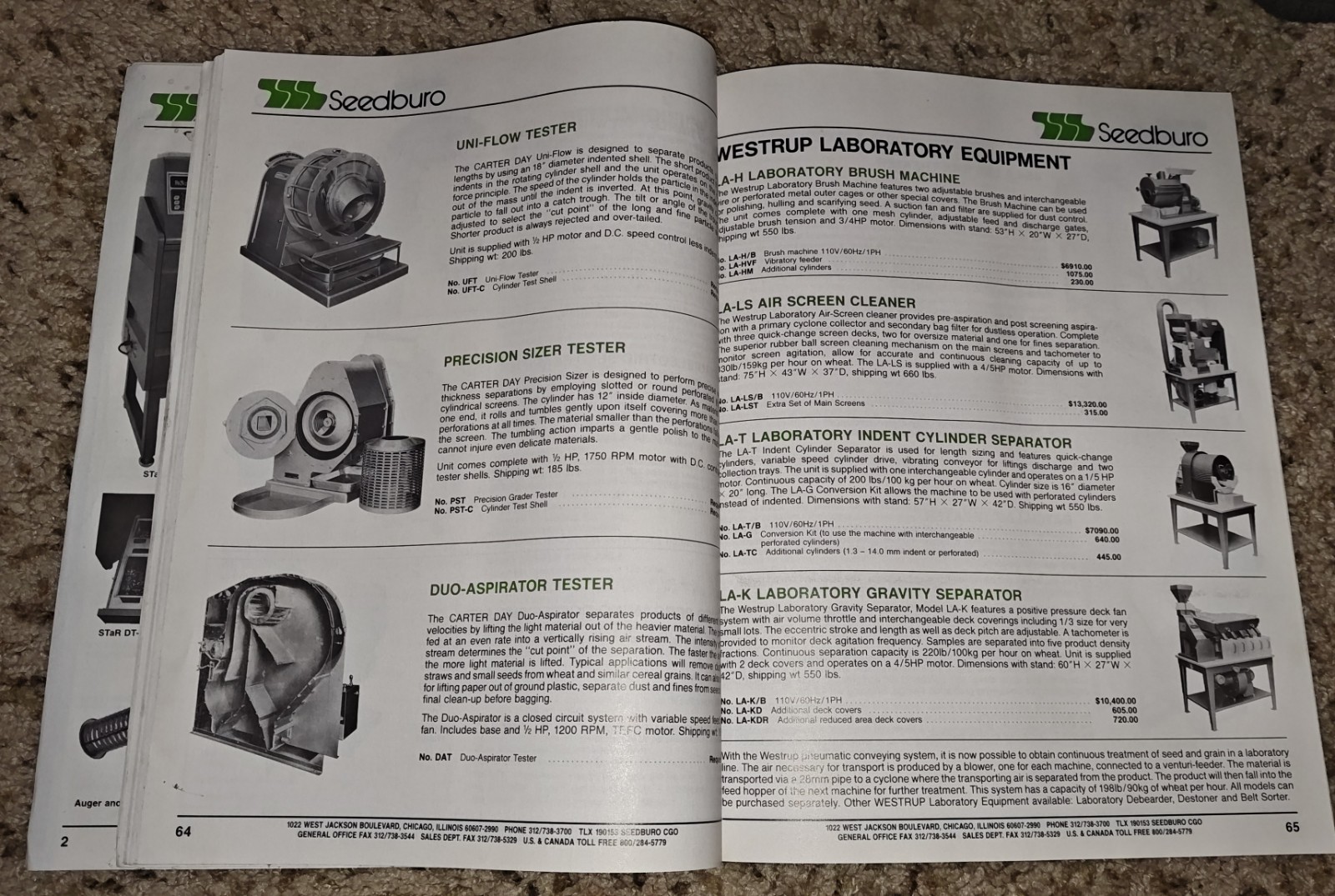 Seedburo Equipment Company 1995 Agriculture Equipment Advertisement Catalog