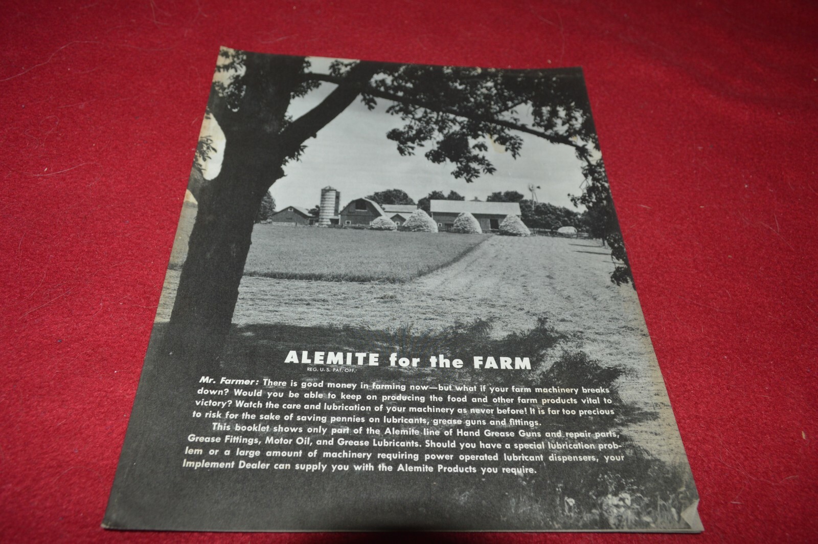 Alemite Greasing Equipment For the Farm Brochure FCCA