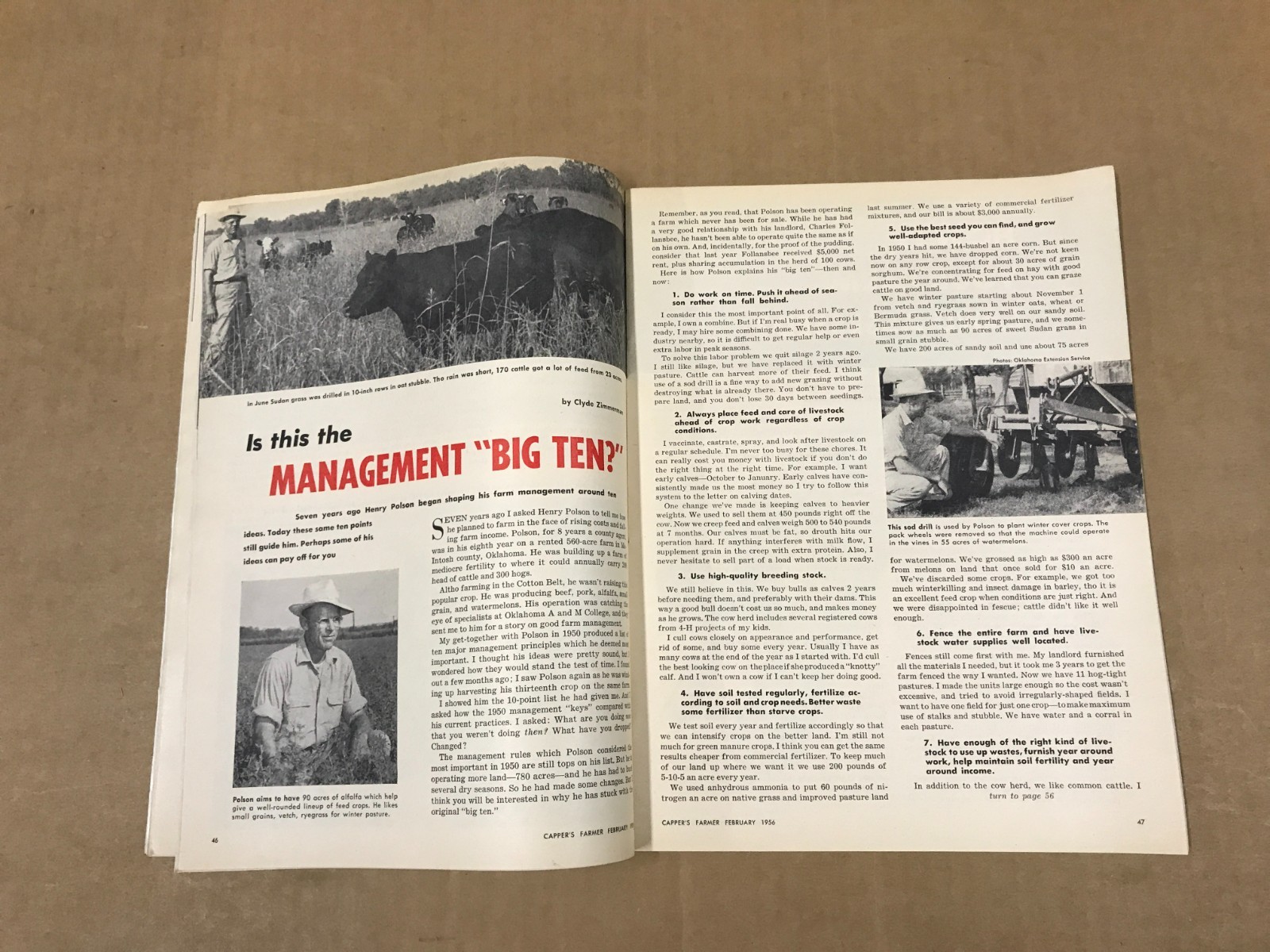 Vintage Capper&rsquo;s Farmer Magazine – February 1956