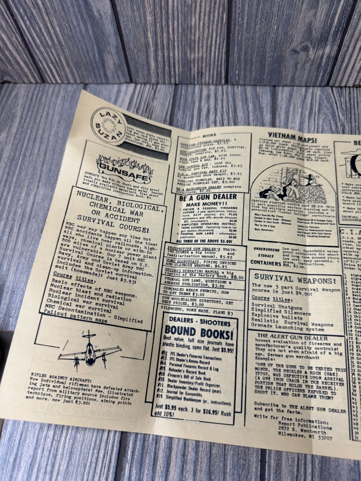 Vintage Allied Survival Sales Catalog & Stickers